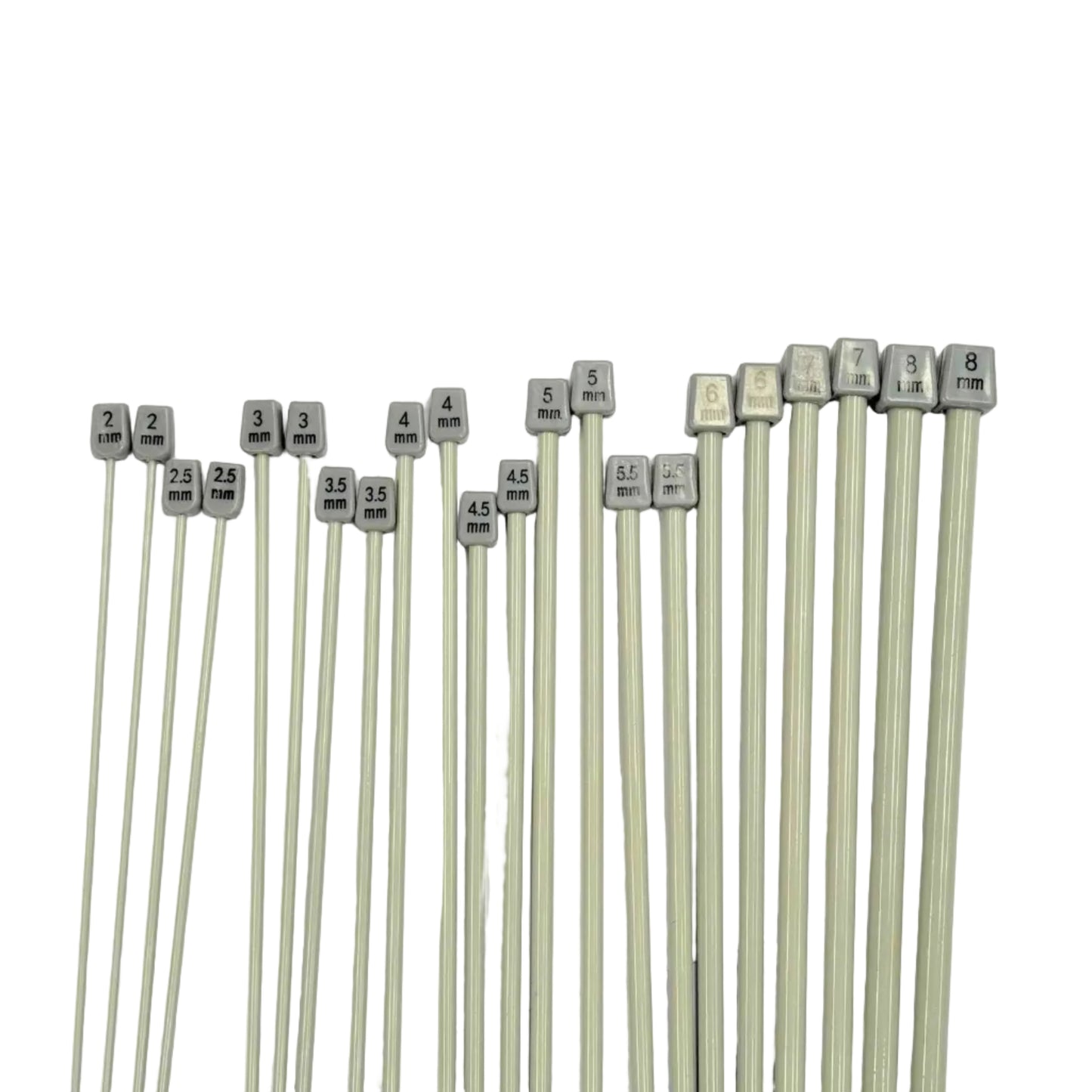 4.5mm Aluminium Knitting Needles, 35cm long