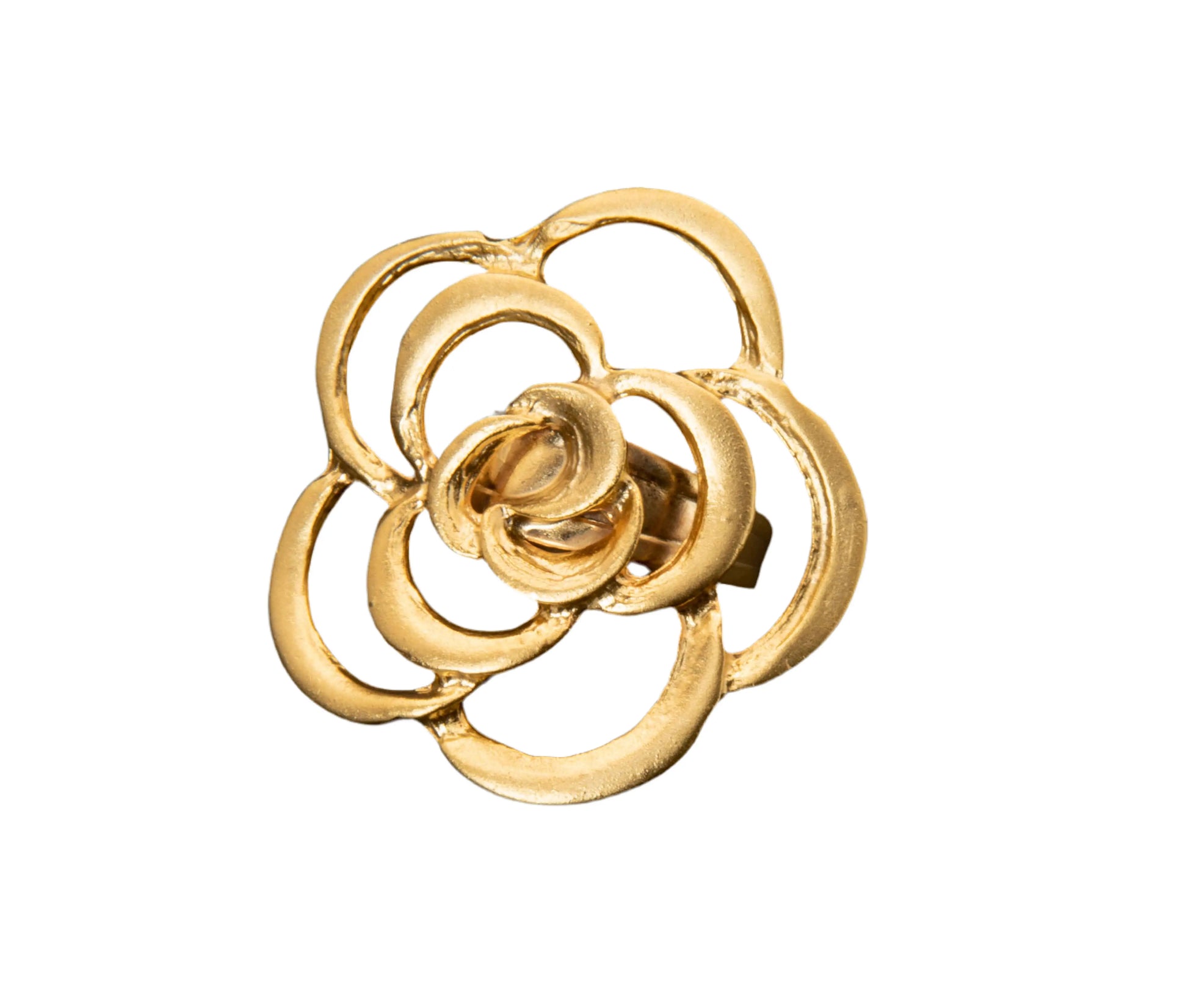 Gold Plated Medium Rose Ring Hey Bou
