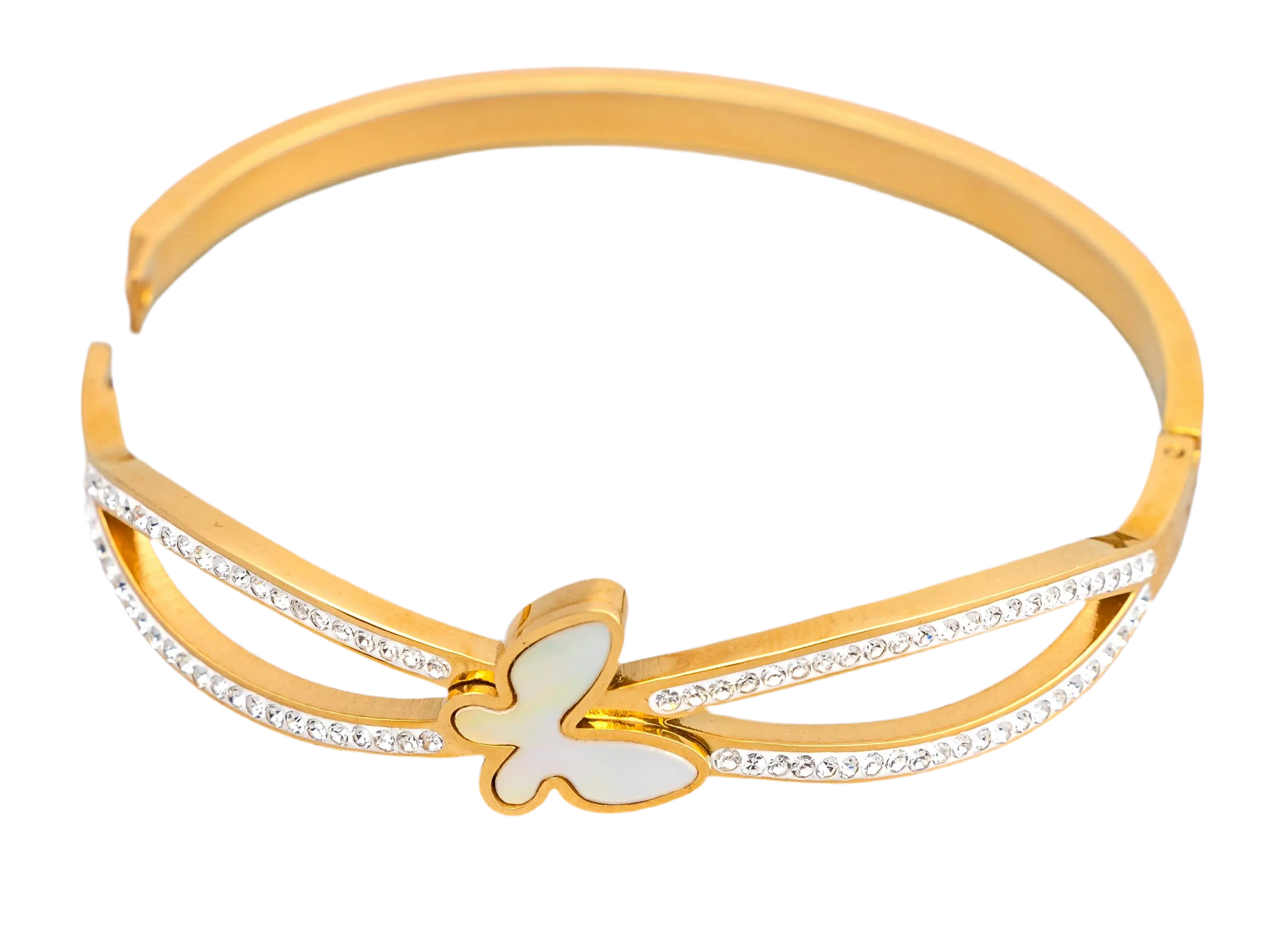 Gold Plated Stainless Steel Butterfly Bracelet Hey Bou