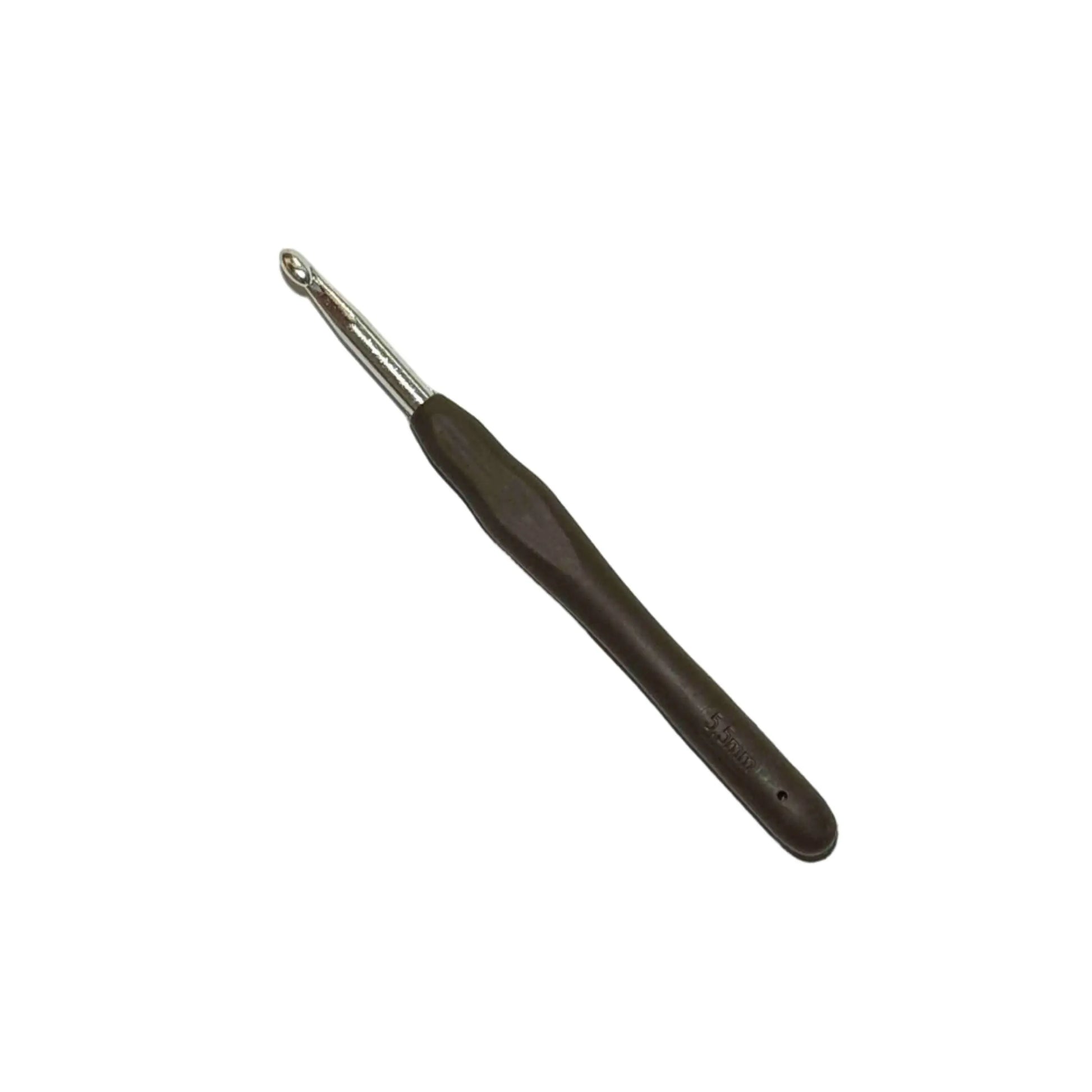 5.5mm Ergonomic Silicone Handle Aluminium Crochet Hook HeyBou