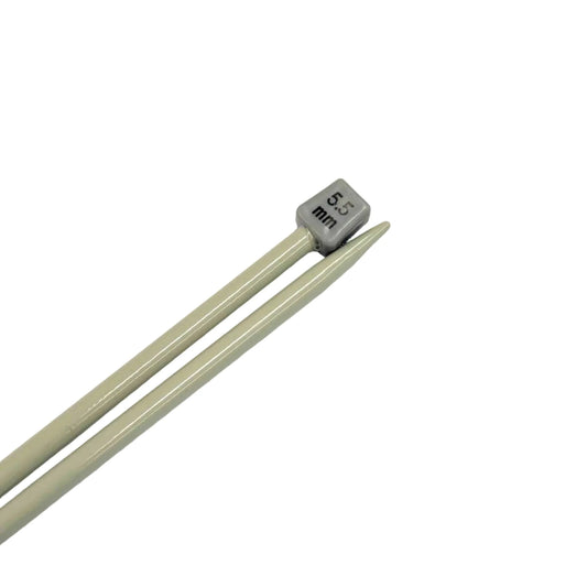 5.5mm Aluminium Knitting Needles, 35cm long