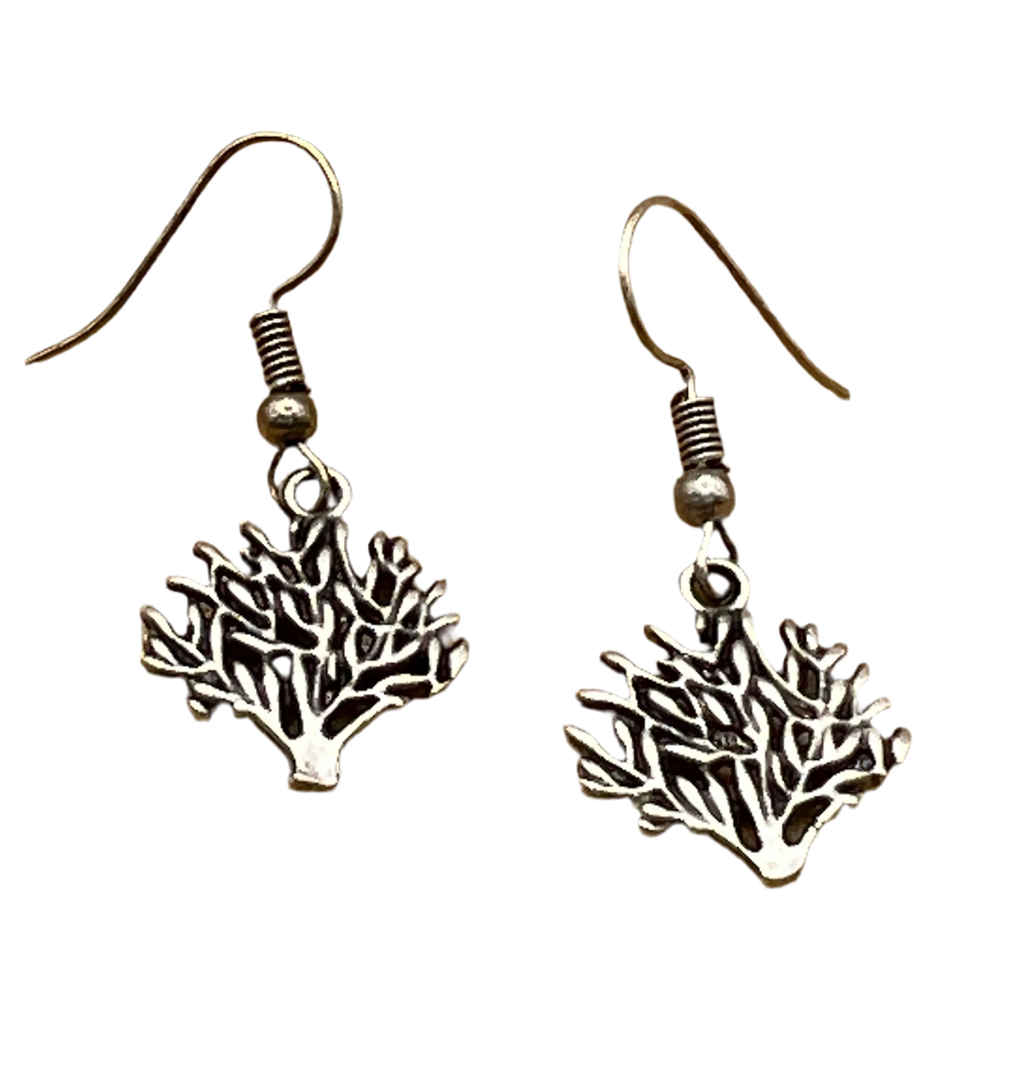Silver Plated Olive Tree Earrings Hey Bou