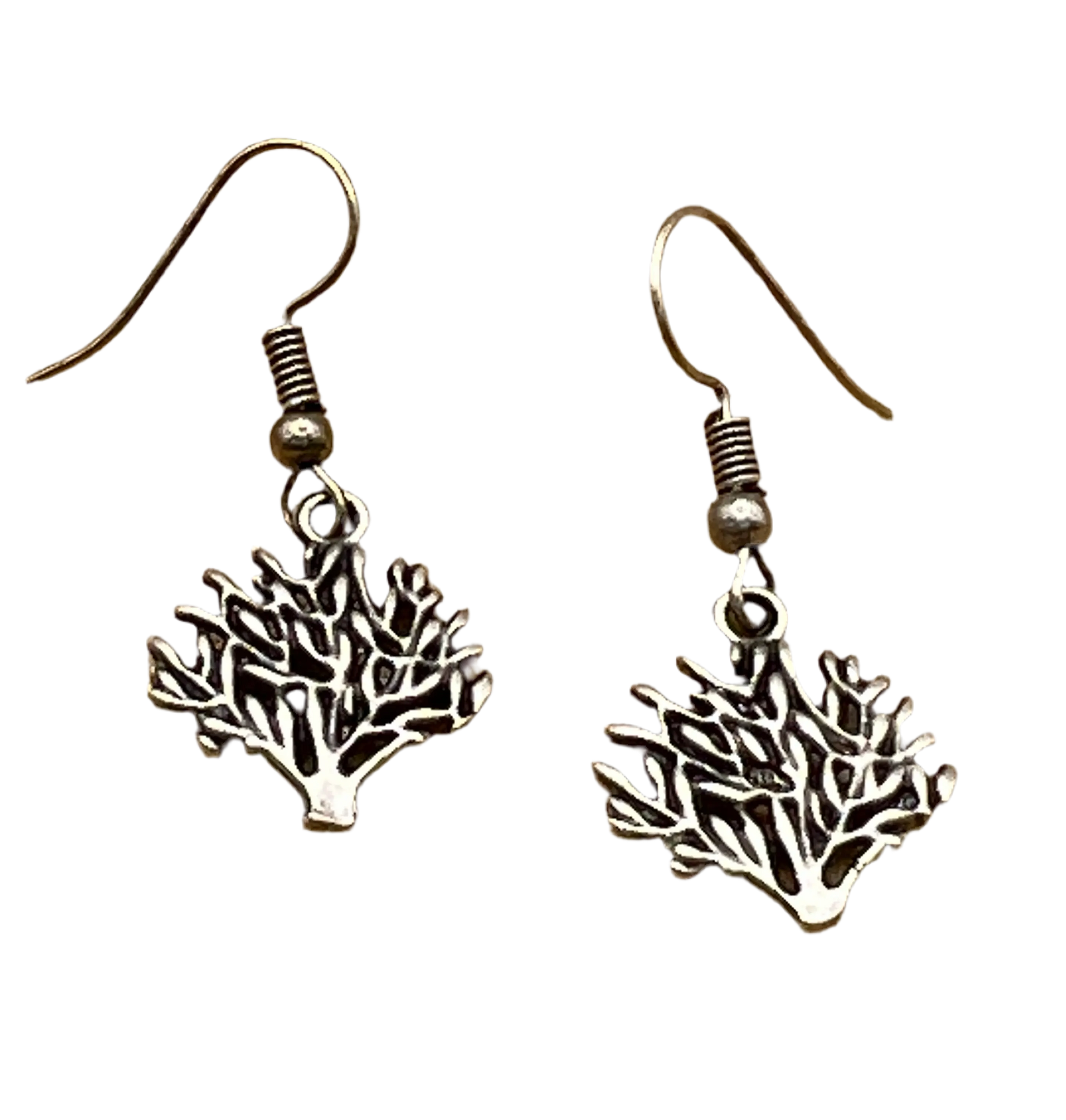Silver Plated Olive Tree Earrings Hey Bou