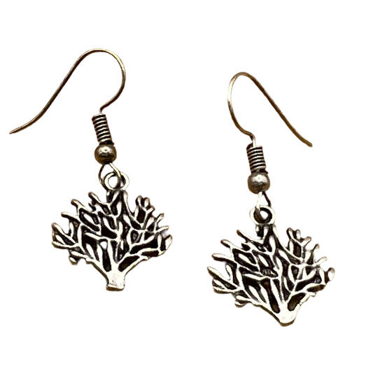 Silver Plated Olive Tree Earrings Hey Bou