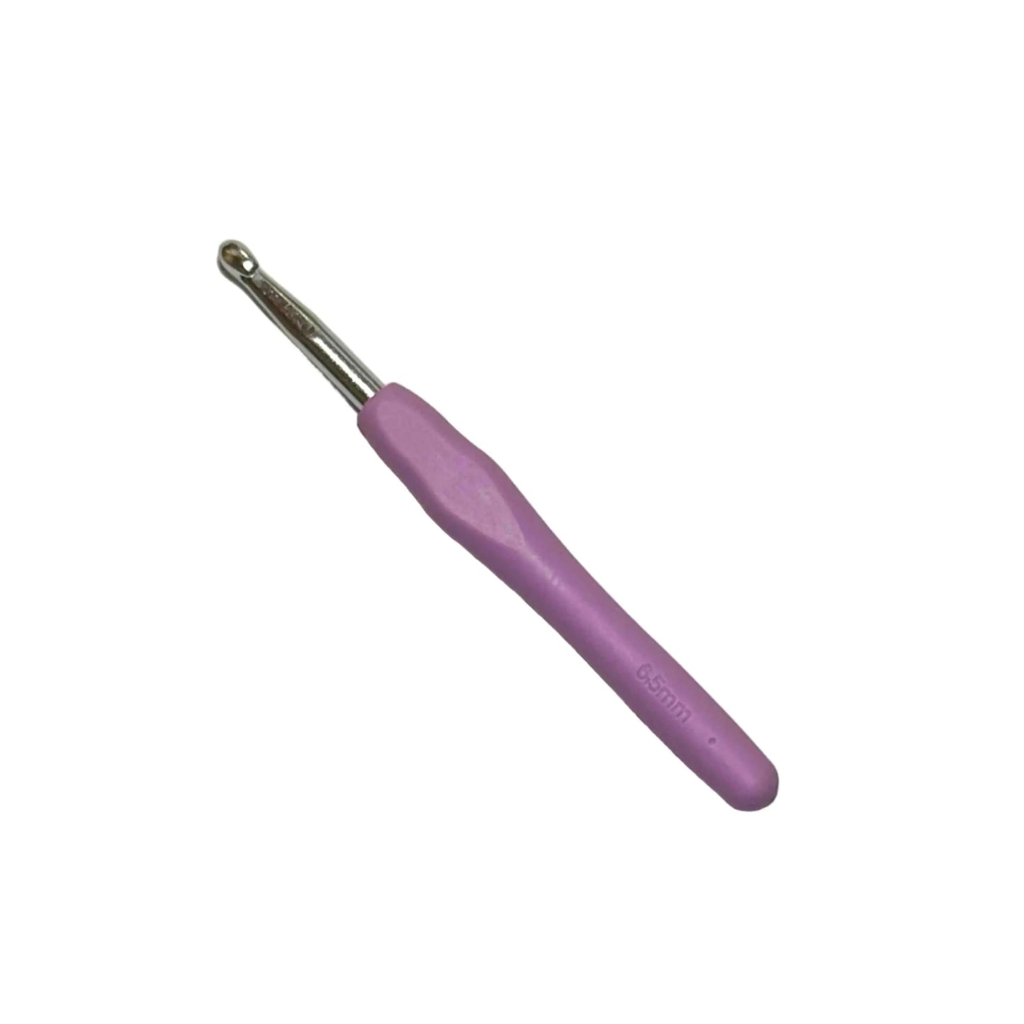 6.5mm Ergonomic Silicone Handle Aluminium Crochet Hook HeyBou