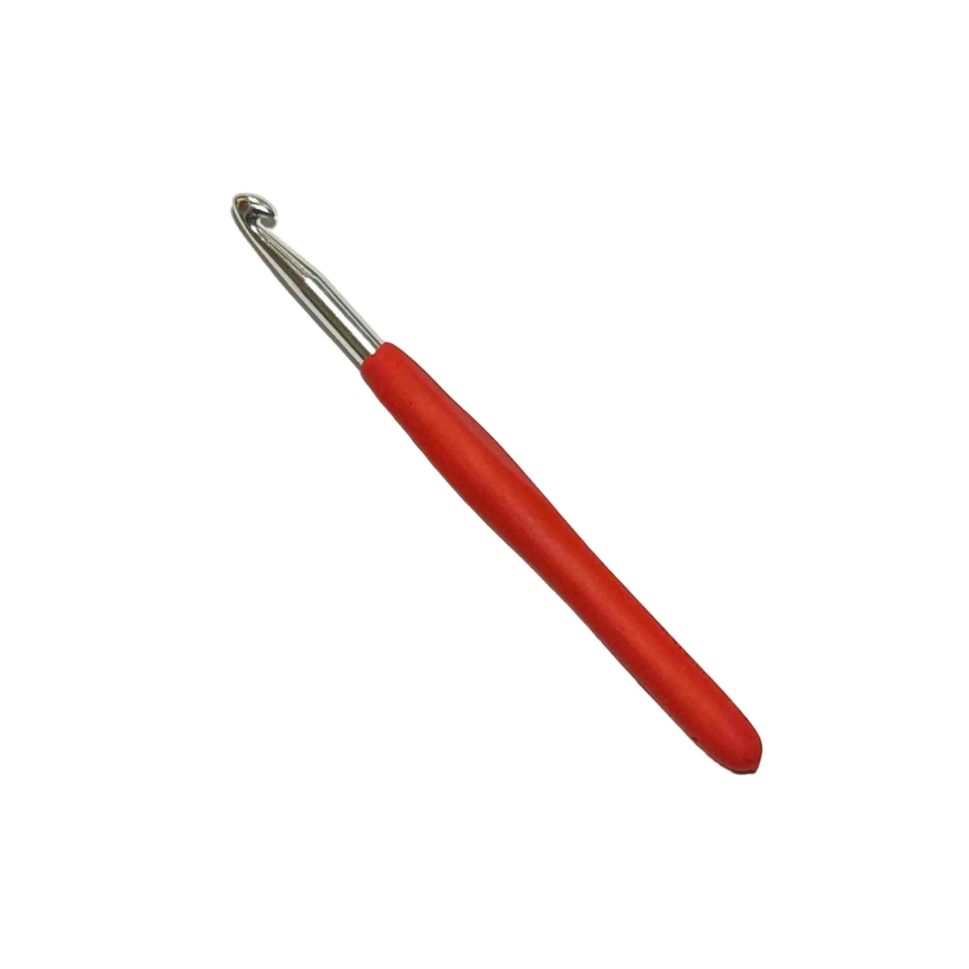 6mm Ergonomic Silicone Handle Aluminium Crochet Hook HeyBou