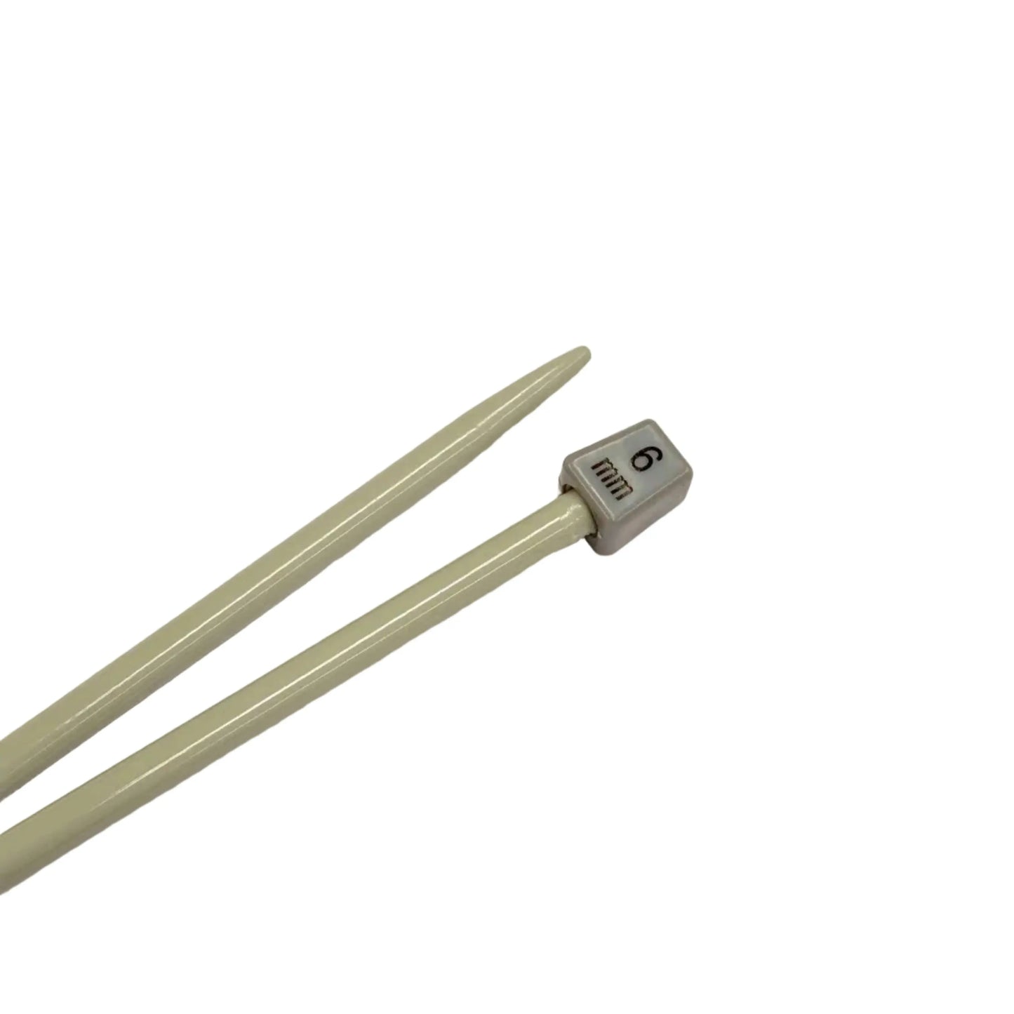 6mm Aluminium Knitting Needles, 35cm long