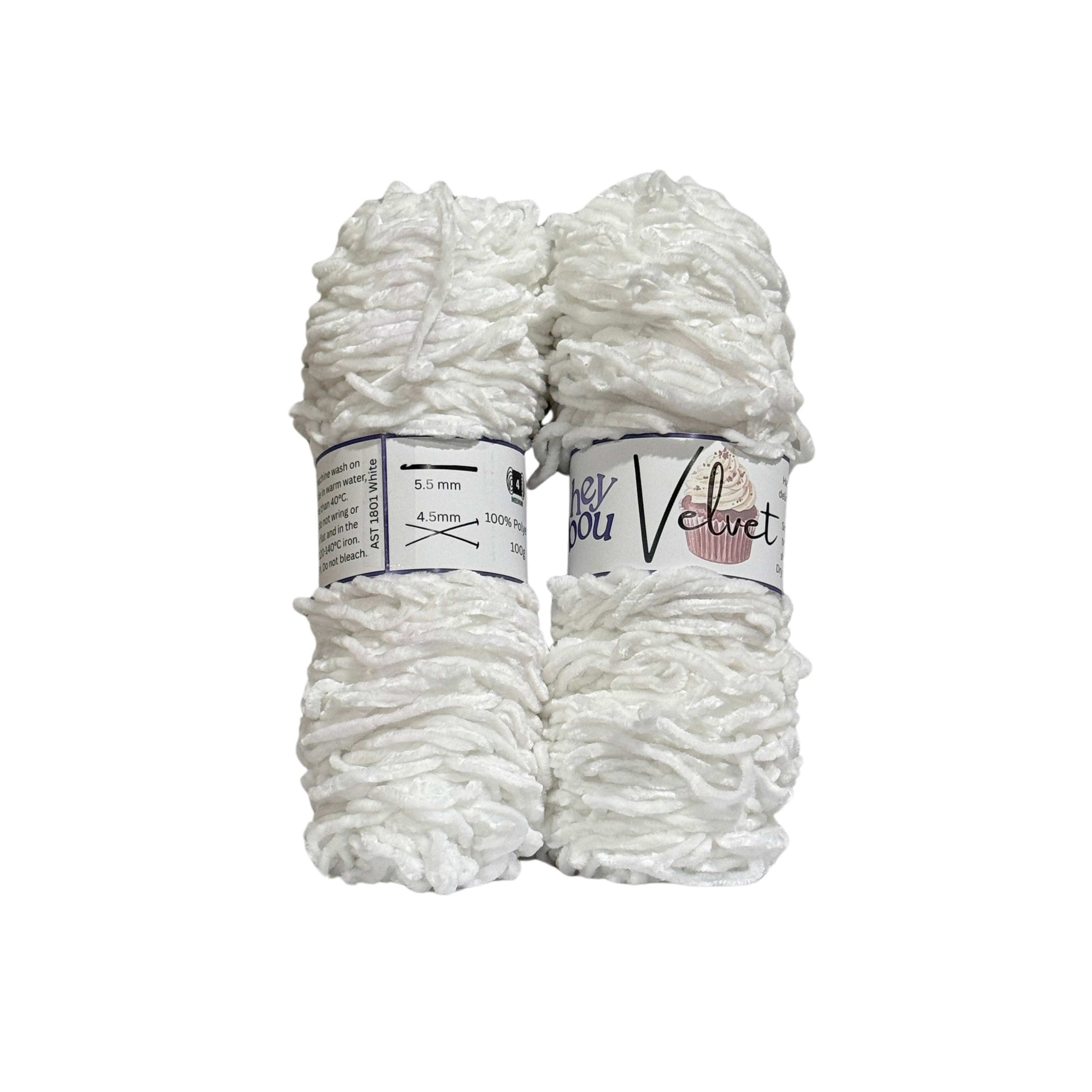 Velvet Yarn, 100% Polyester, 100g ball HeyBou