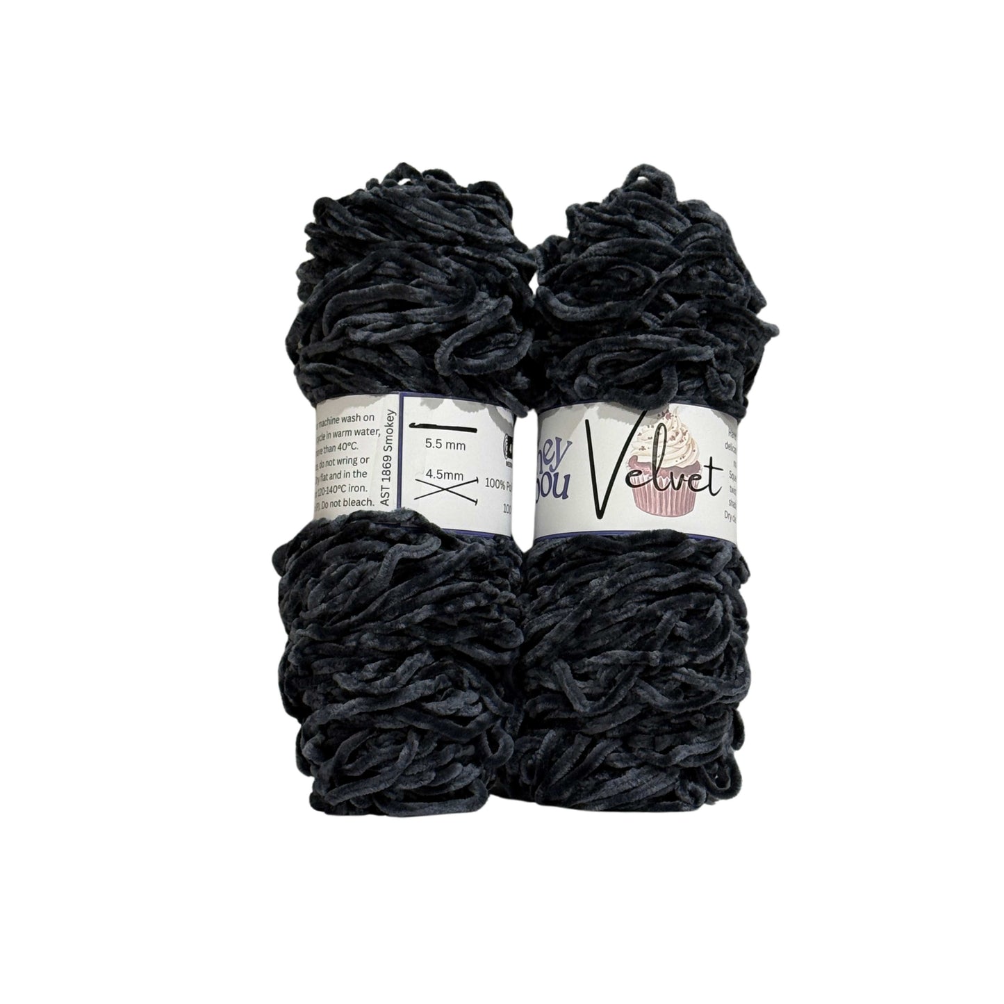 Velvet Yarn, 100% Polyester, 100g ball HeyBou