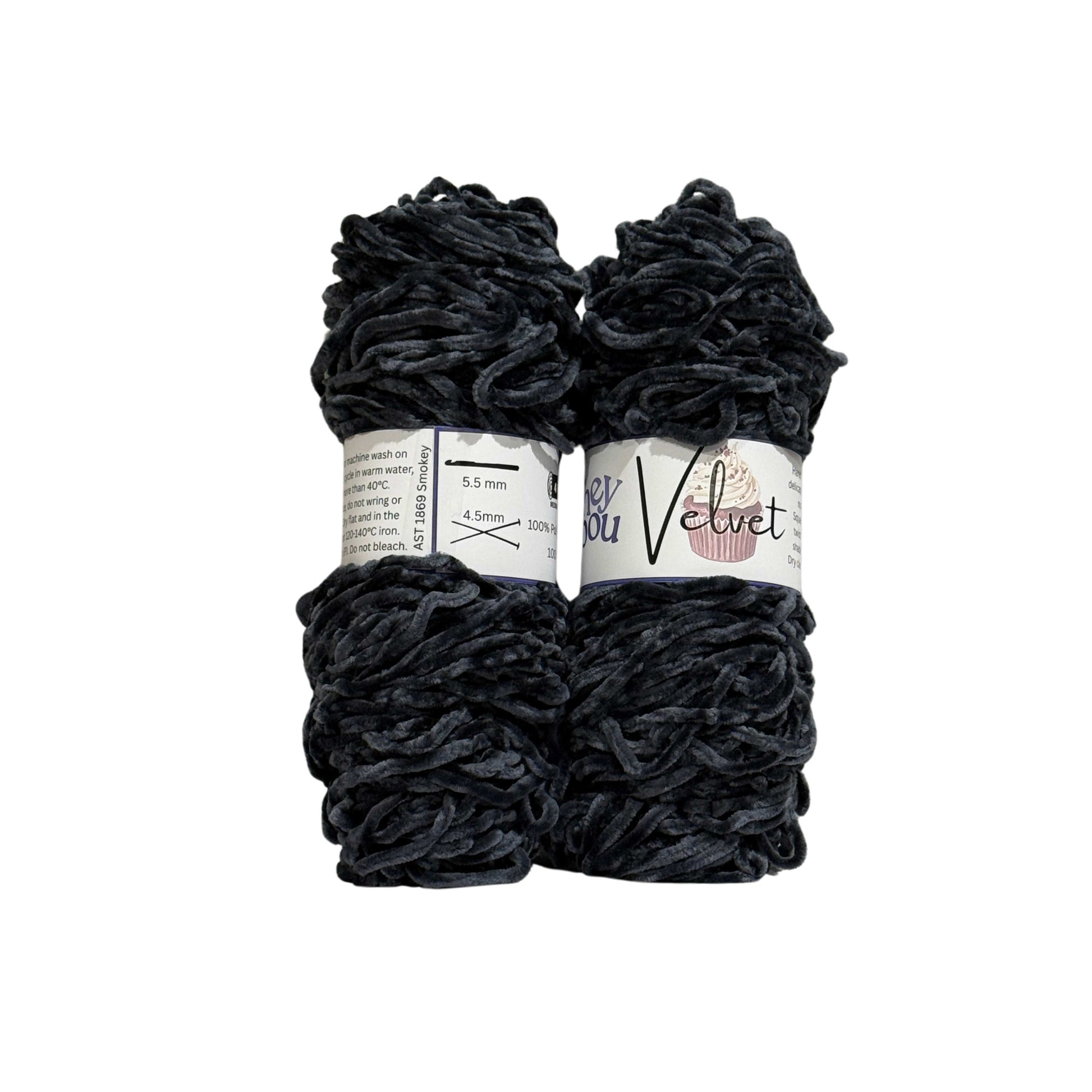 Velvet Yarn, 100% Polyester, 100g ball HeyBou