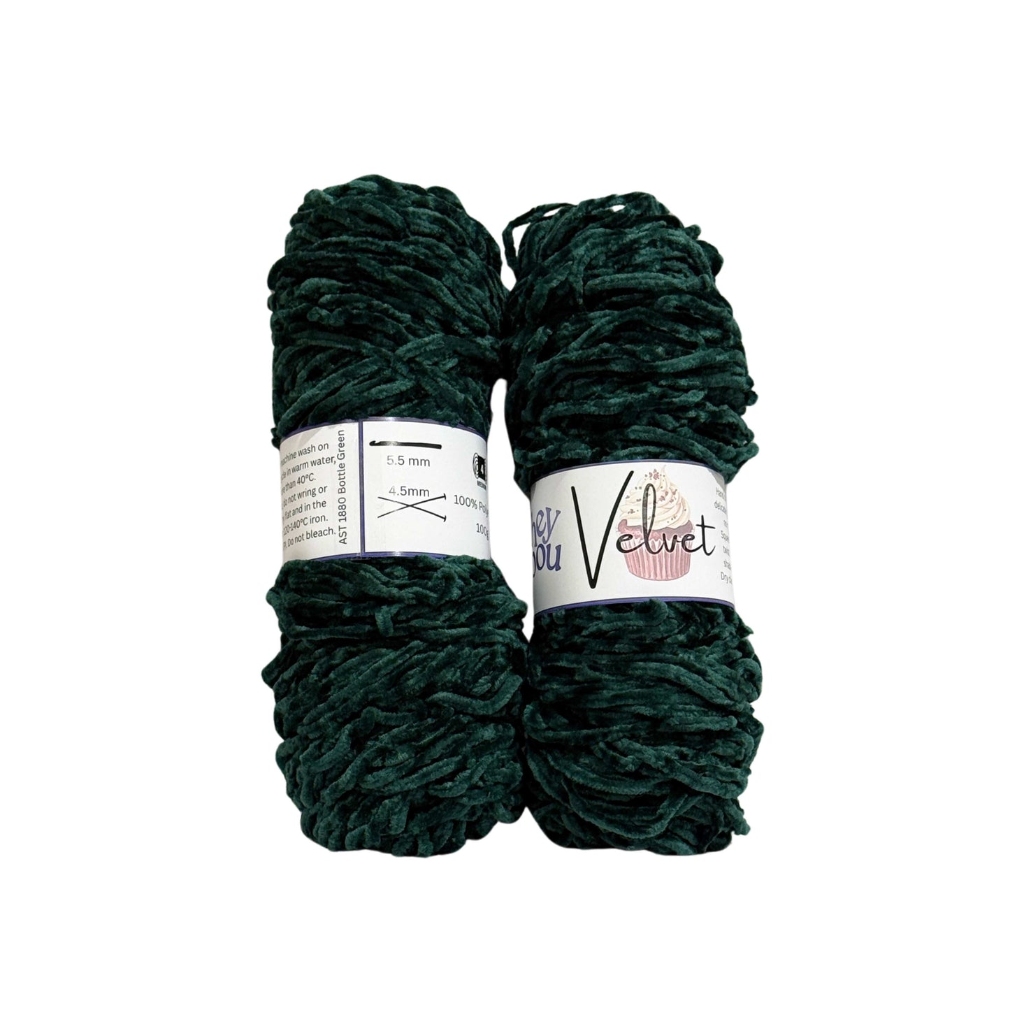 Velvet Yarn, 100% Polyester, 100g ball HeyBou