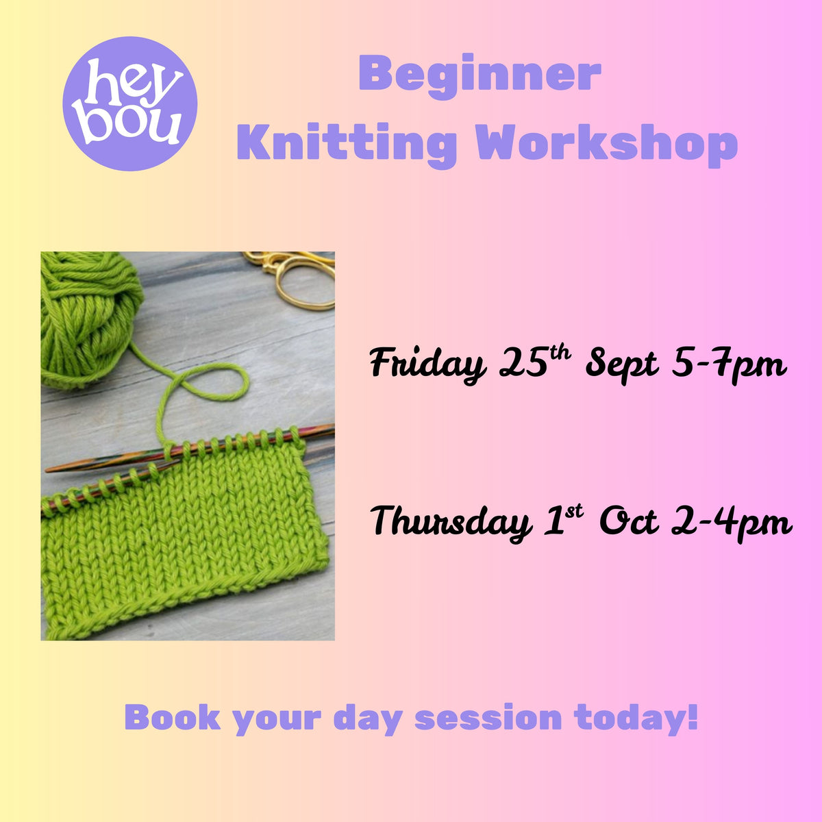 Beginner Knitting Workshop