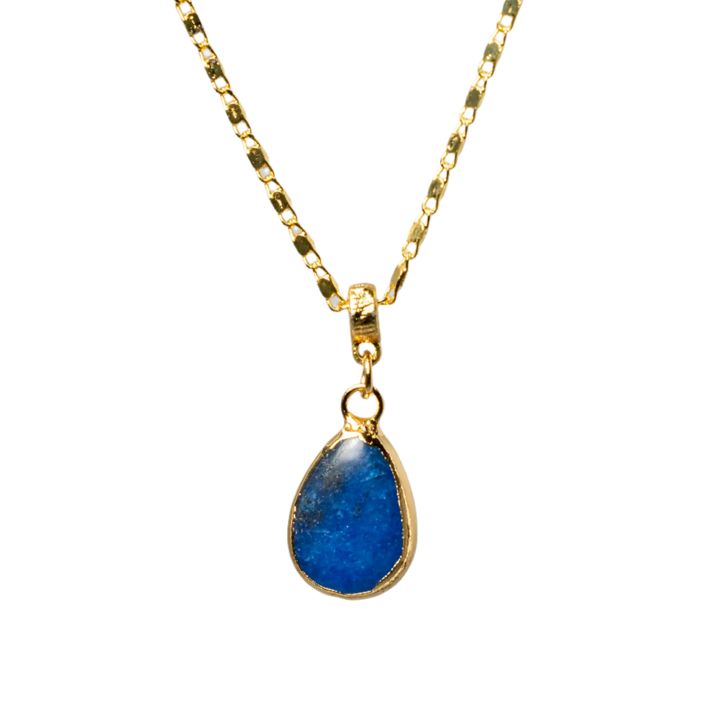 Gold Plated Agate Teardrop Necklaces Hey Bou