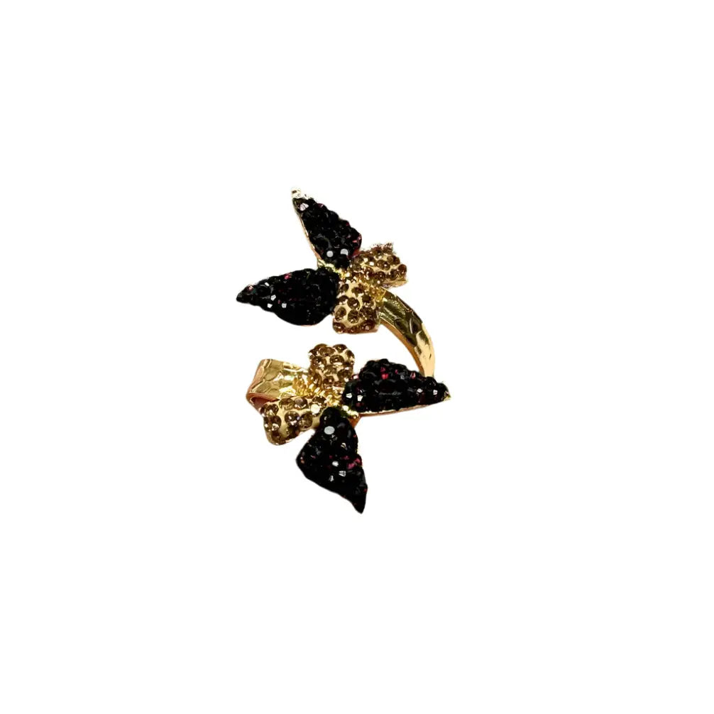 Blueberry Zirconia Butterfly Ring Hey Bou