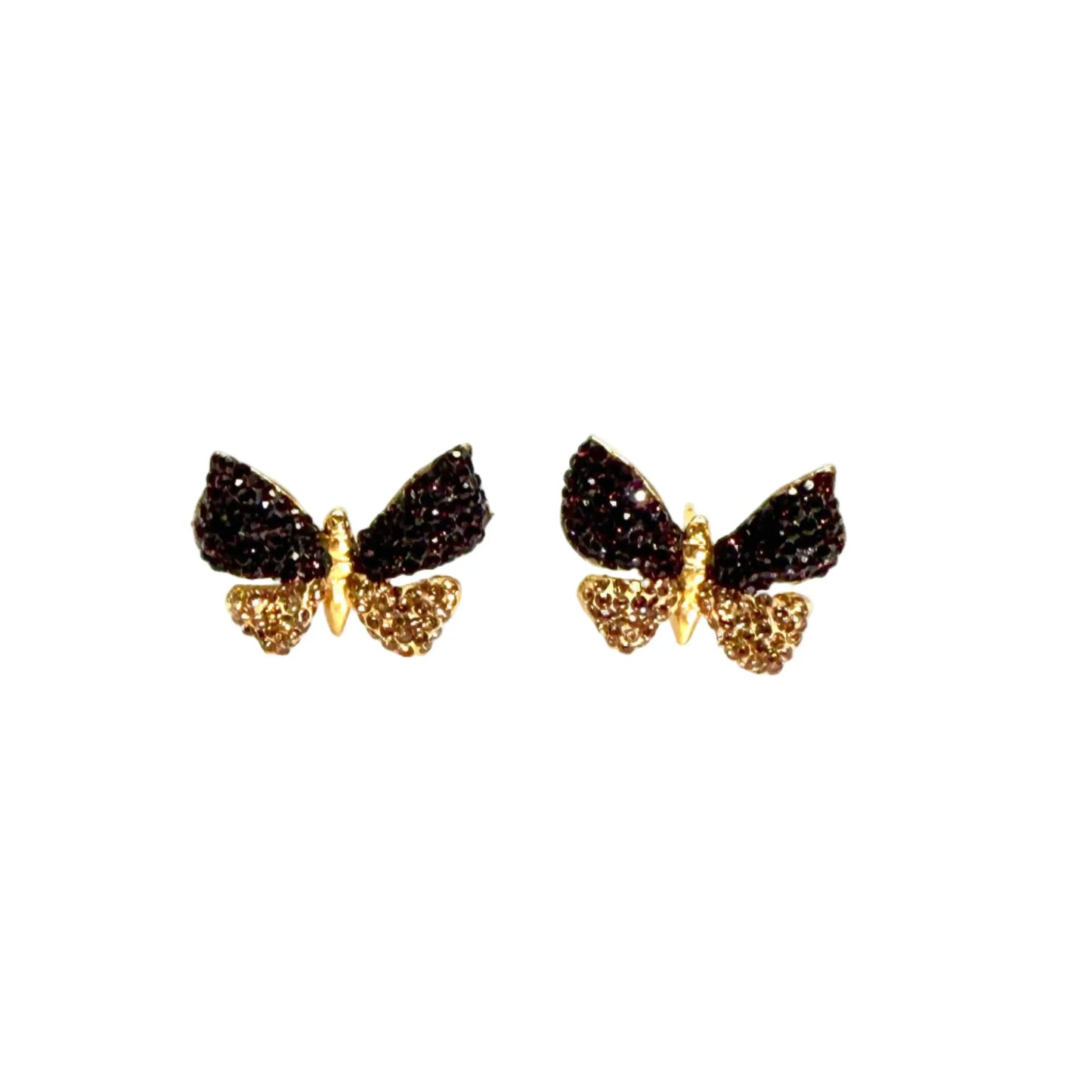 Blueberry Zirconia Butterfly Earrings Hey Bou