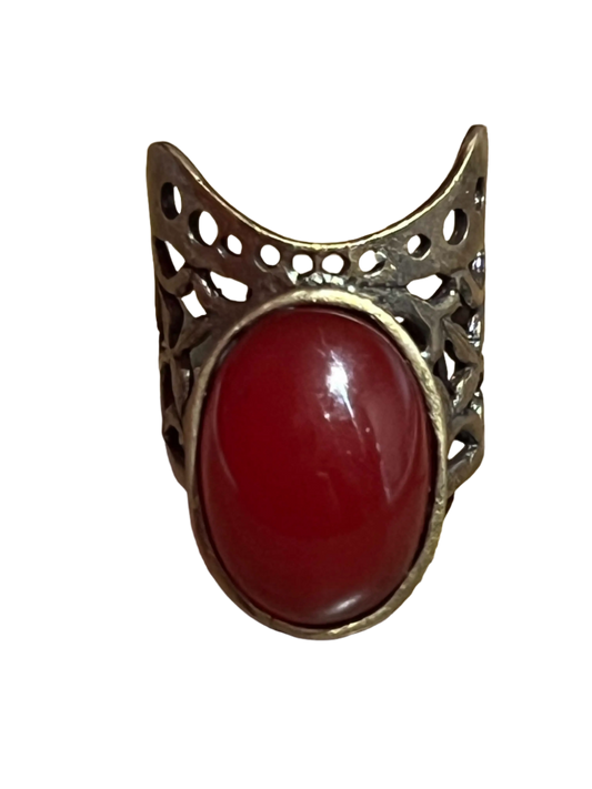 Brass Ring 'Intricate Red' Hey Bou