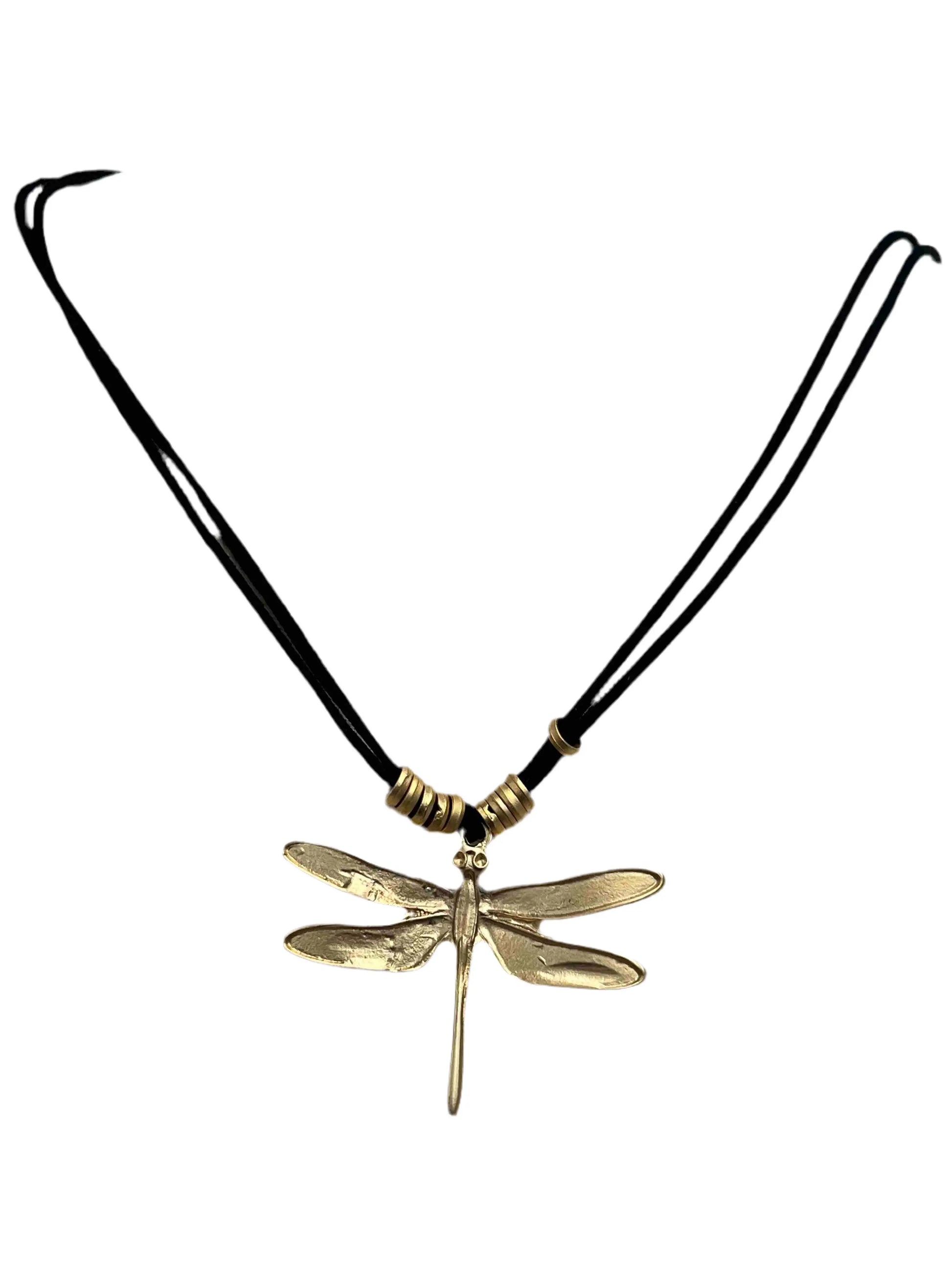 Gold Plated Dragonfly with Necklace Hey Bou