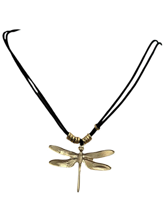 Gold Plated Dragonfly with Necklace Hey Bou