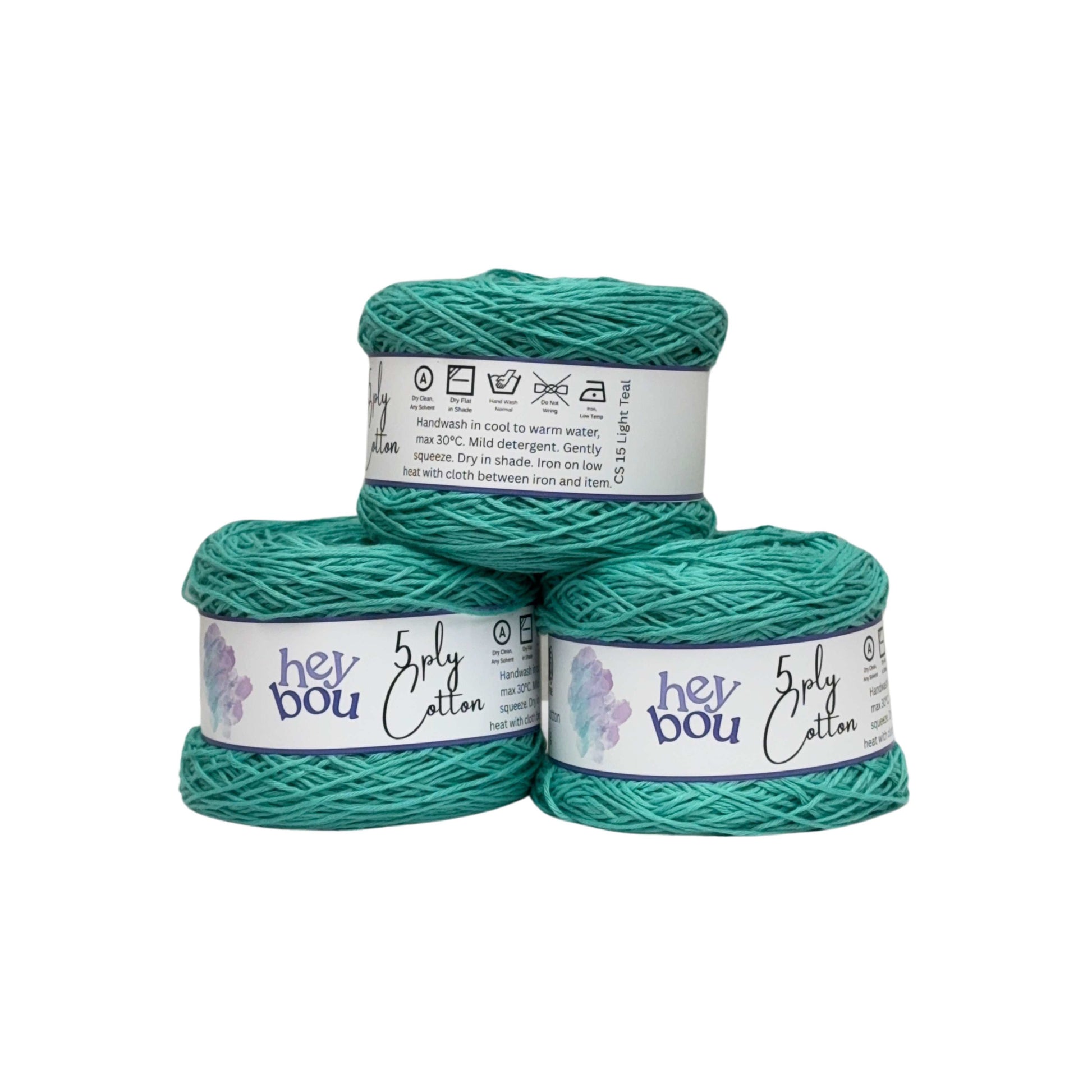 5 ply Cotton Yarn, 100% Cotton, 100g Ball HeyBou