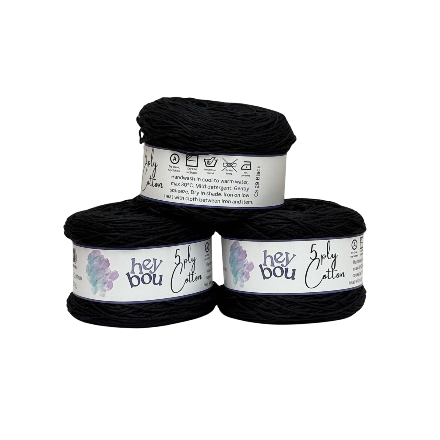 5 ply Cotton Yarn, 100% Cotton, 100g Ball HeyBou