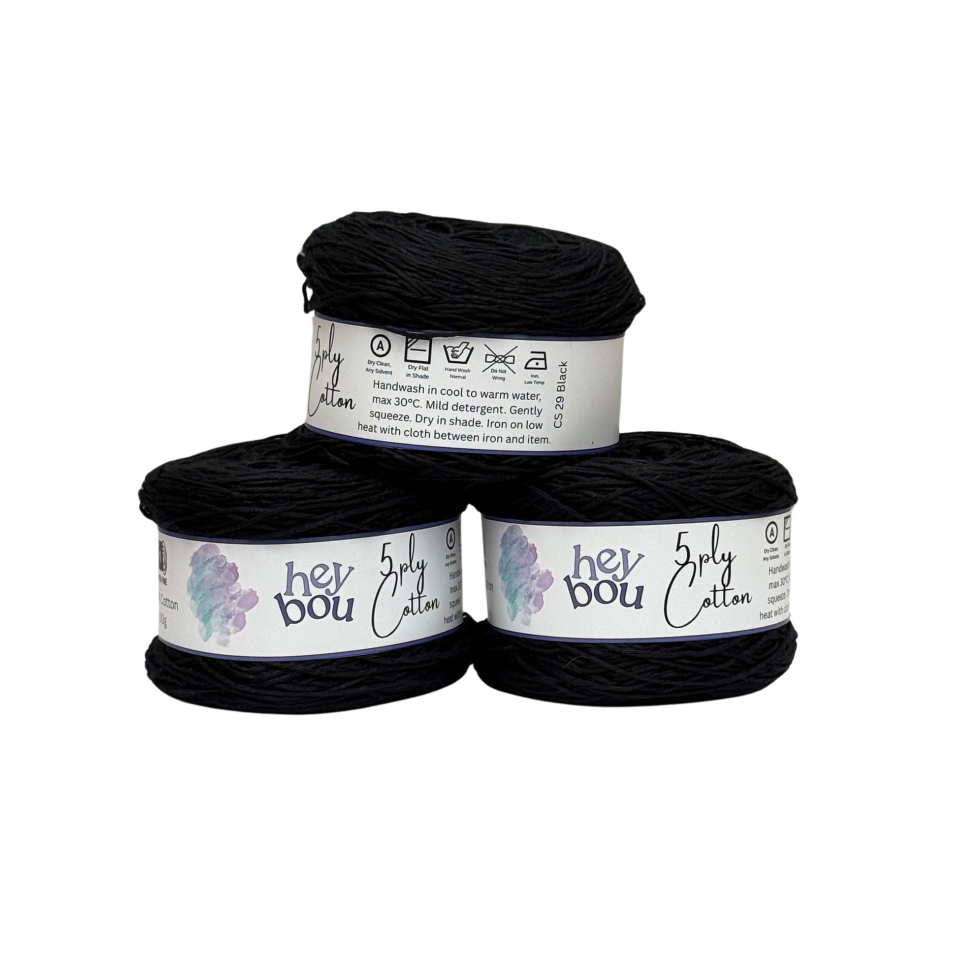 5 ply Cotton Yarn, 100% Cotton, 100g Ball HeyBou