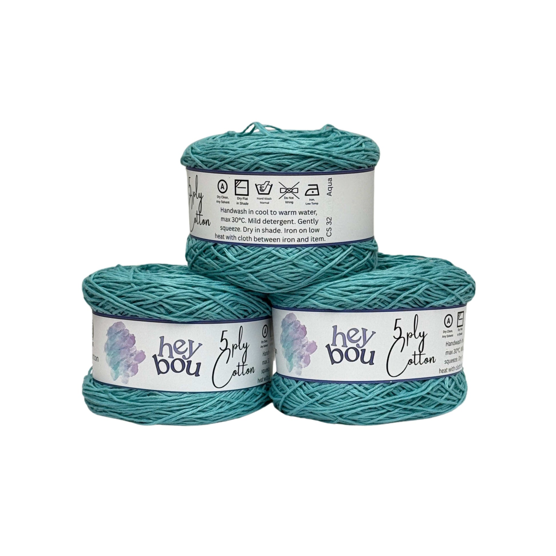 5 ply Cotton Yarn, 100% Cotton, 100g Ball HeyBou
