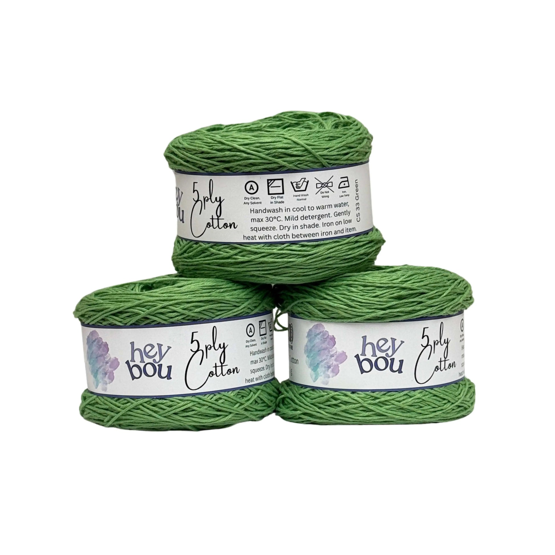 5 ply Cotton Yarn, 100% Cotton, 100g Ball HeyBou