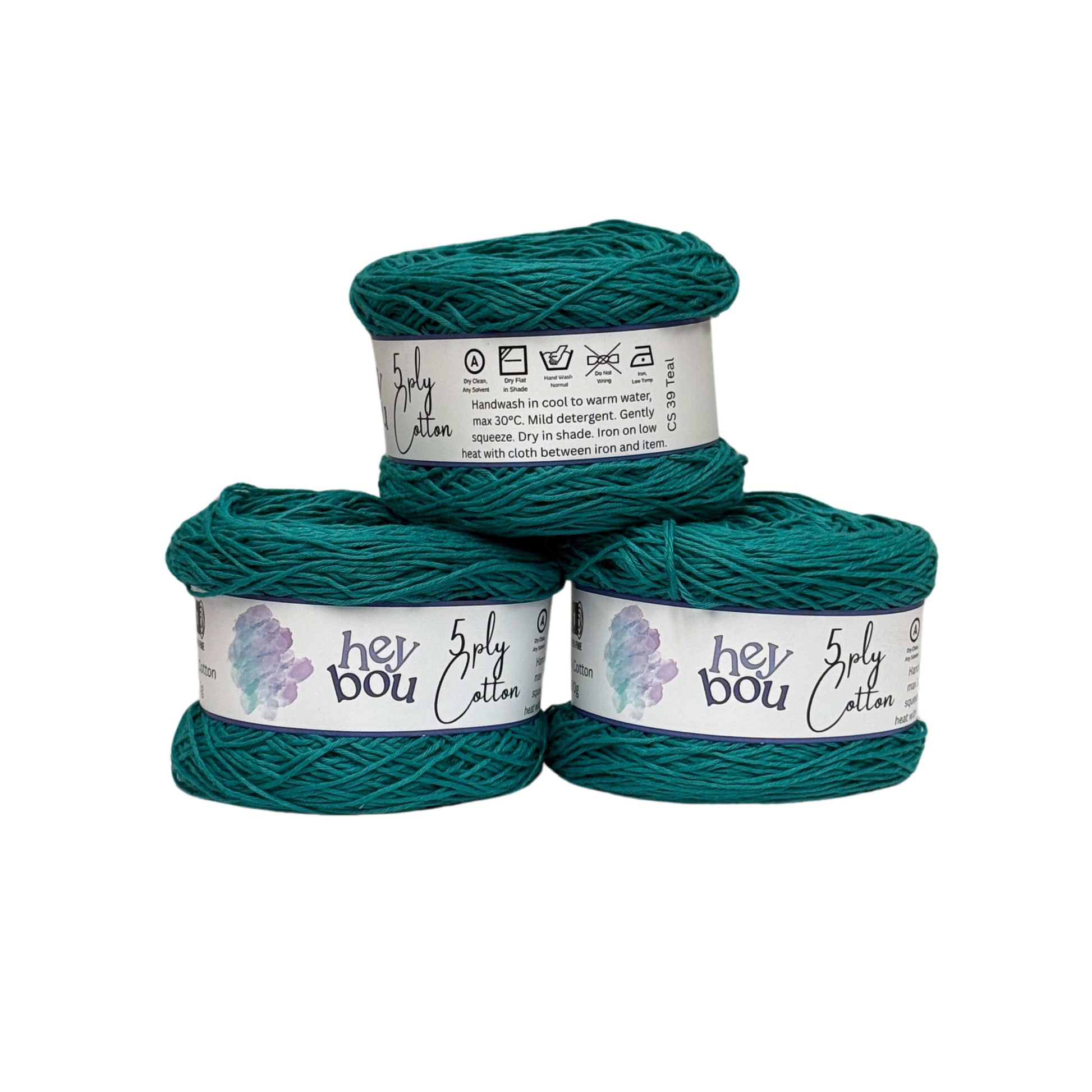 5 ply Cotton Yarn, 100% Cotton, 100g Ball HeyBou