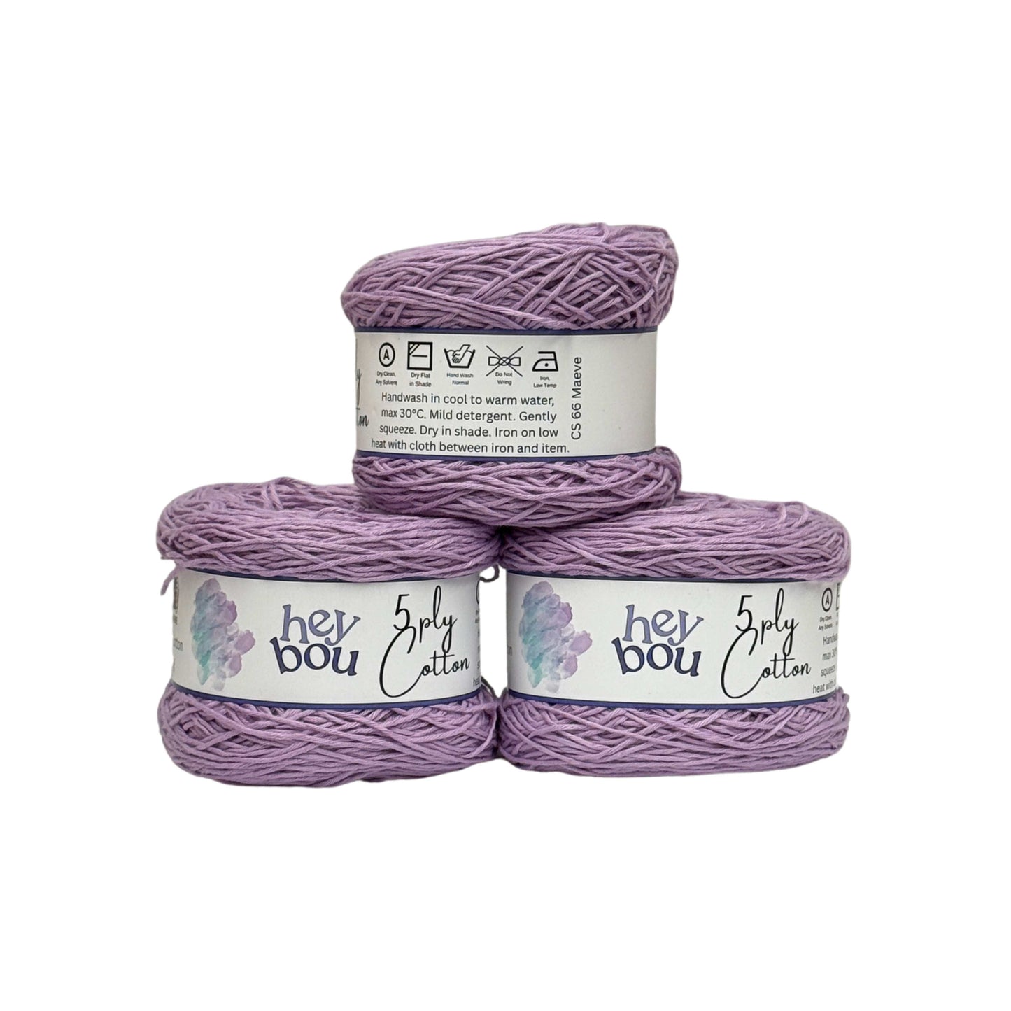 5 ply Cotton Yarn, 100% Cotton, 100g Ball HeyBou