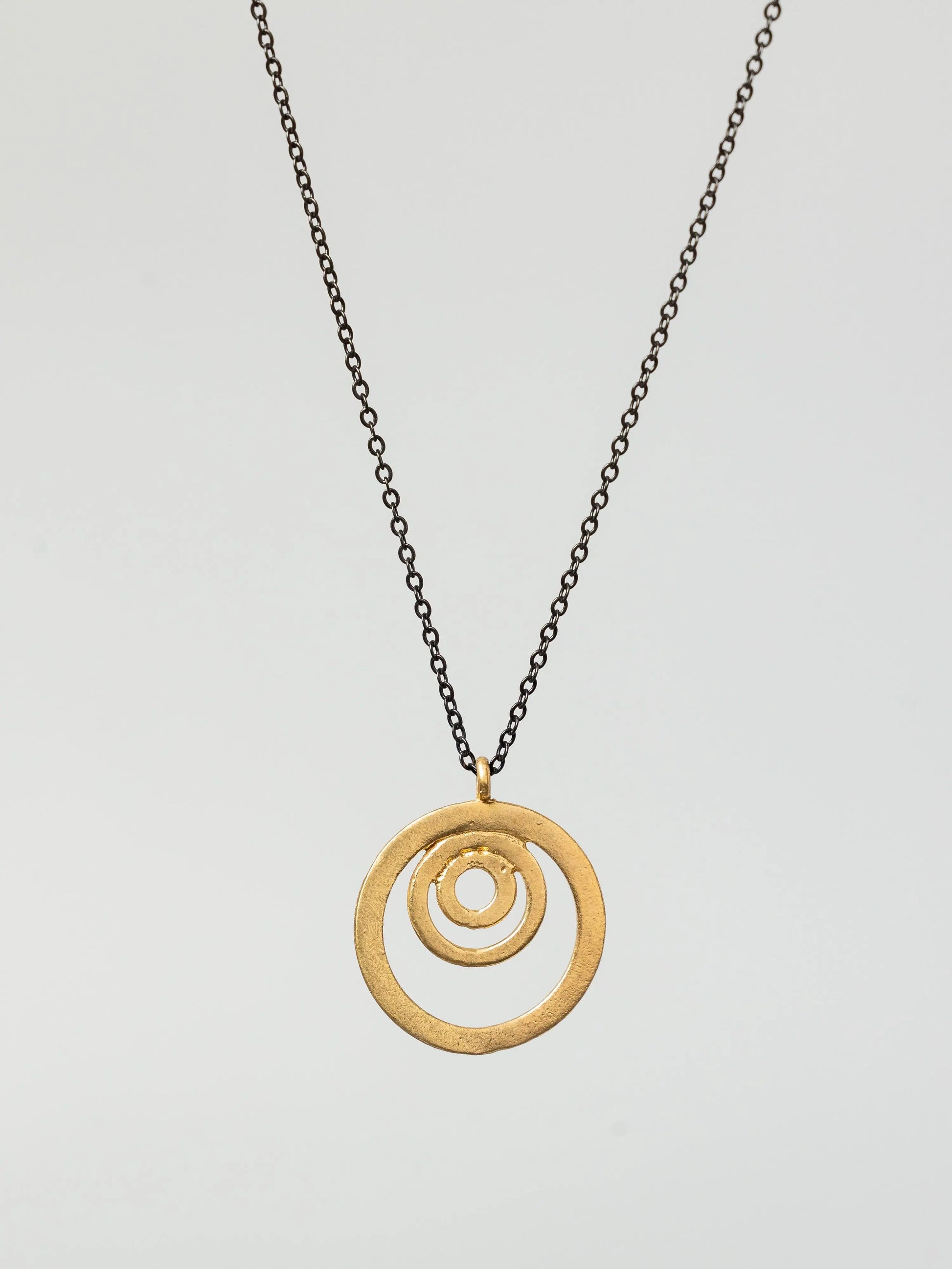 Gold Plated Circles Necklace Hey Bou