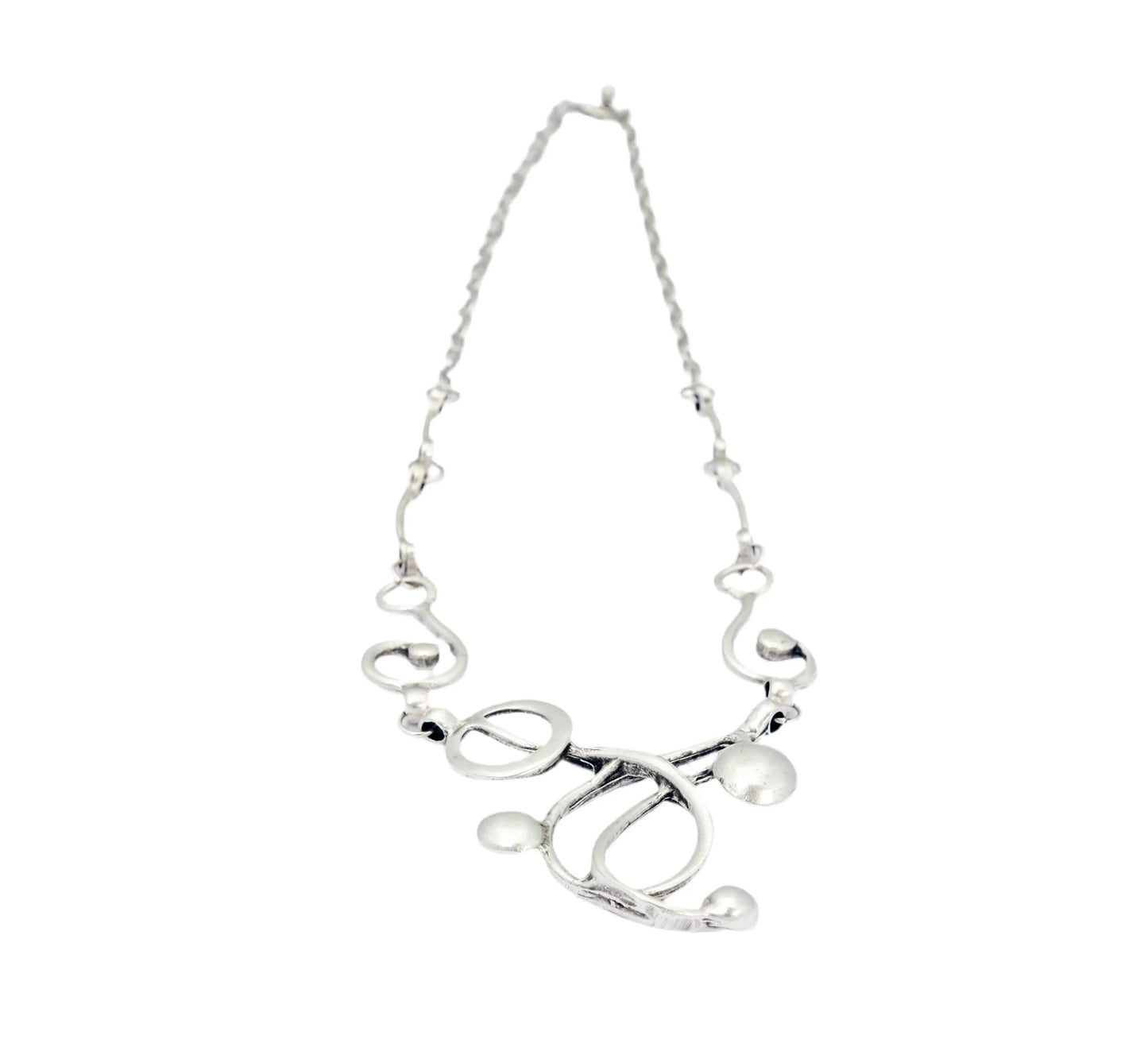Silver Plated Clef Necklace Hey Bou