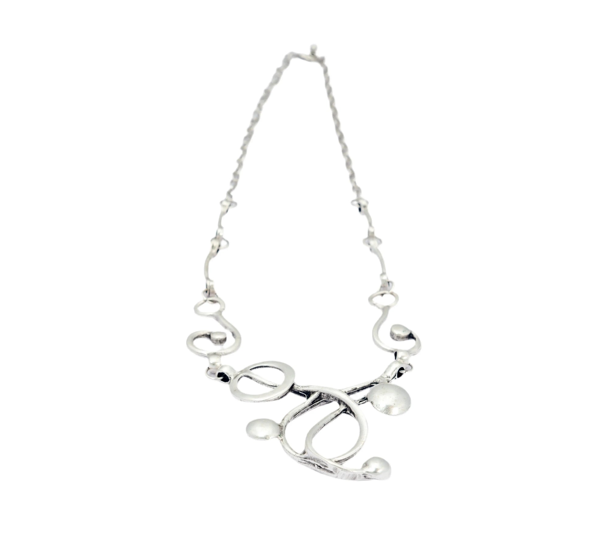 Silver Plated Clef Necklace Hey Bou