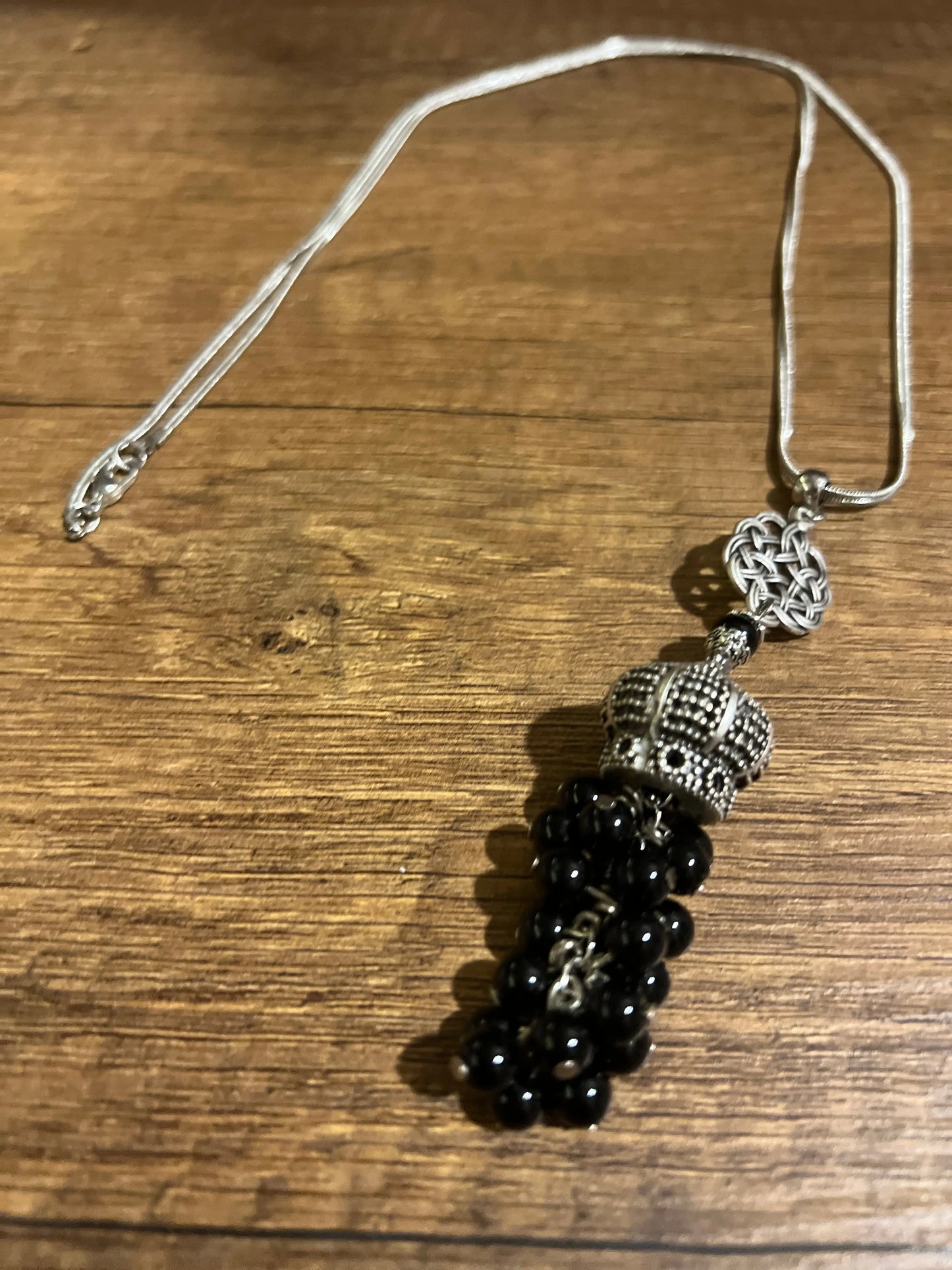 Silver Plated Crown Necklace Hey Bou