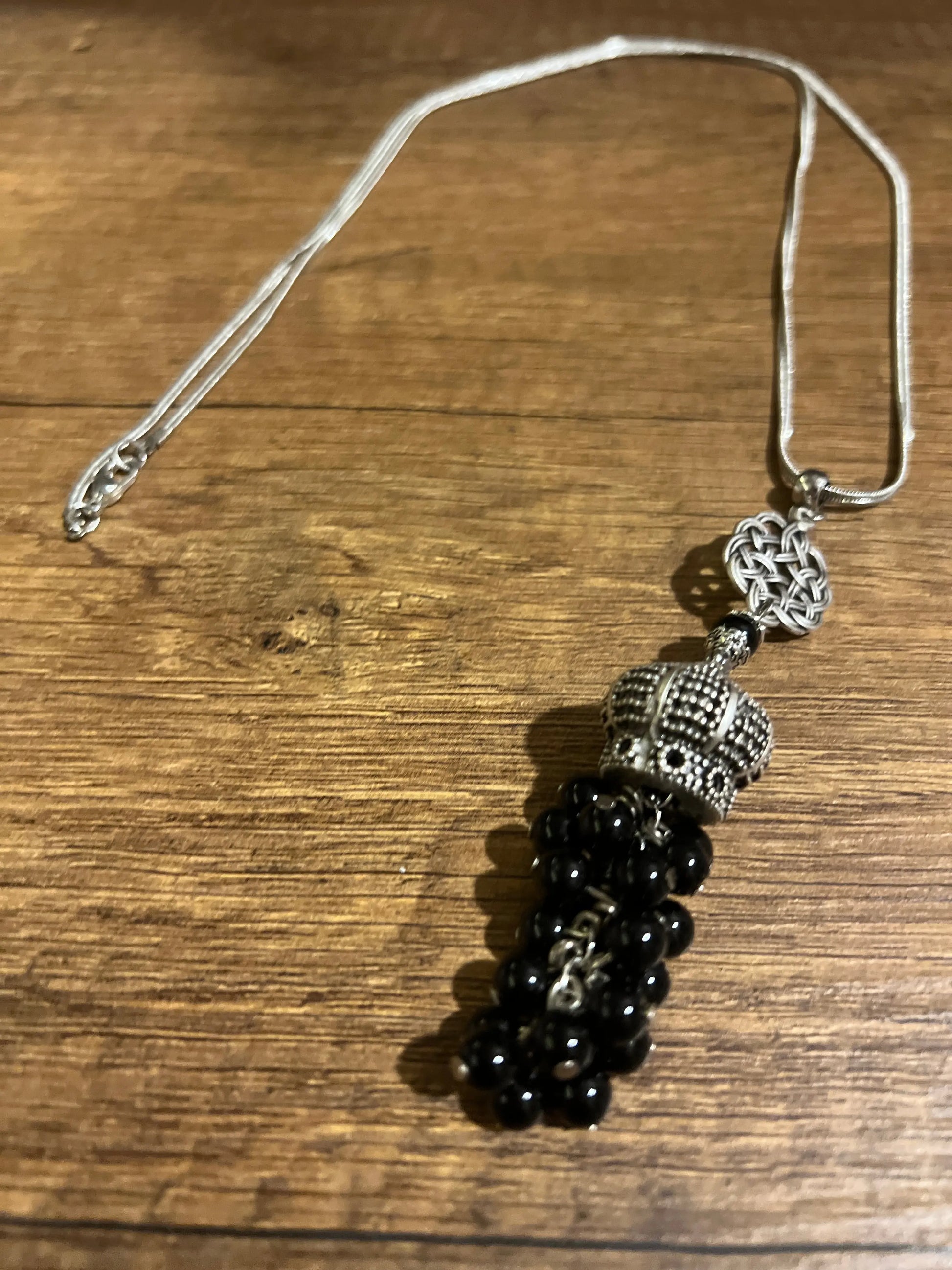 Silver Plated Crown Necklace Hey Bou