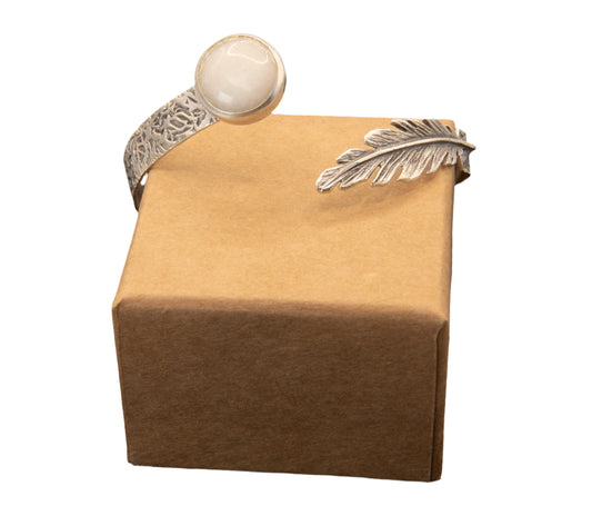 Silver Plated Leaf Bracelet Hey Bou