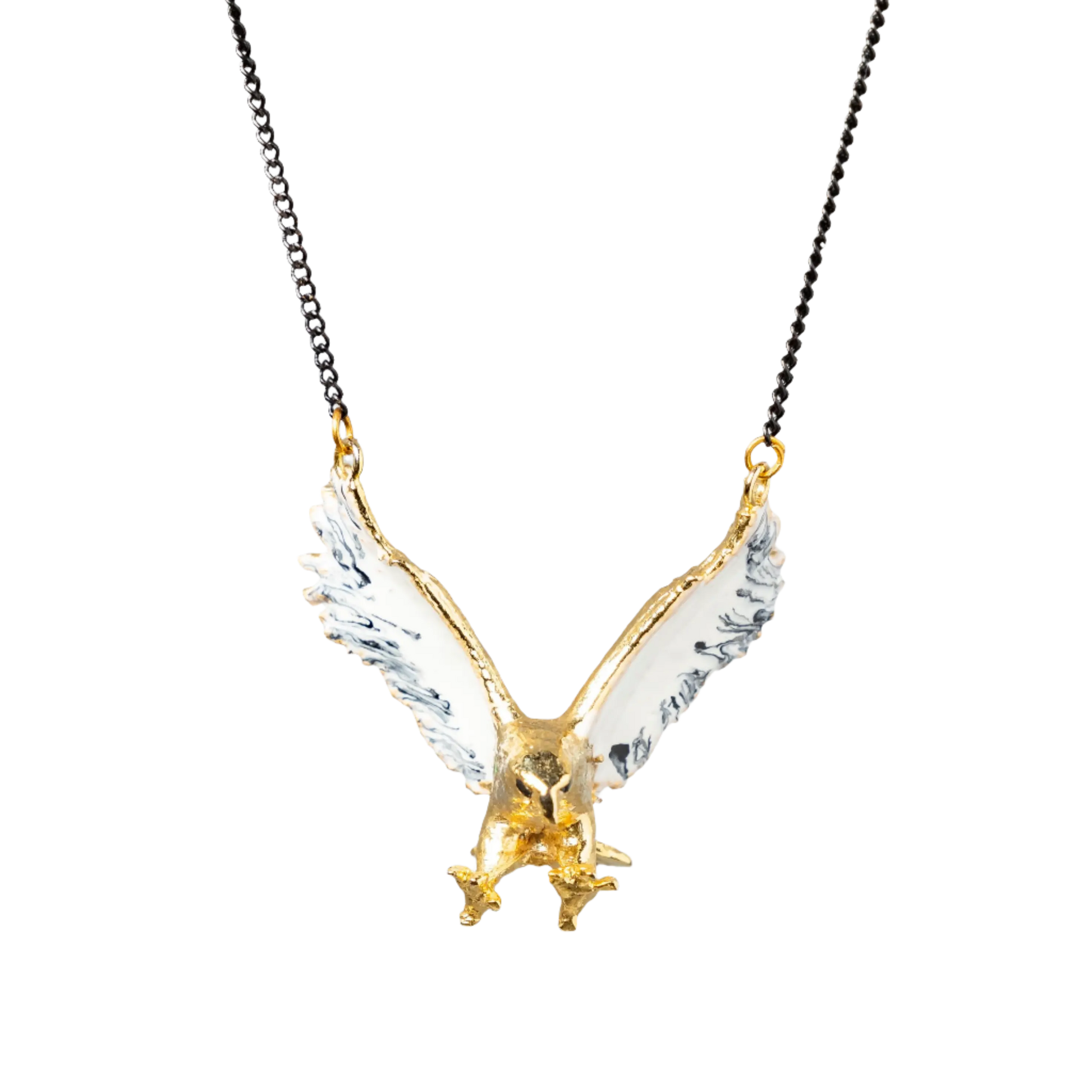 Gold Plated Eagle Necklace Hey Bou