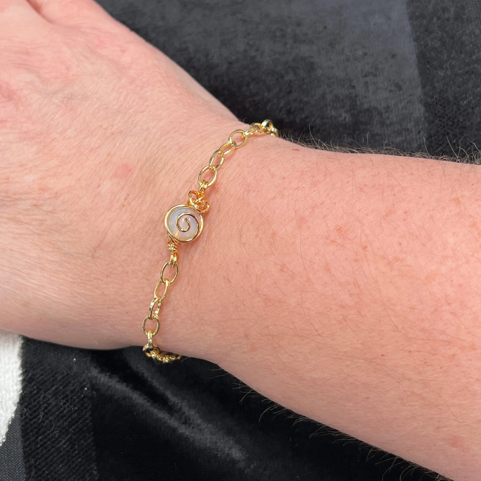 Gold Plated Agate Bracelets Hey Bou