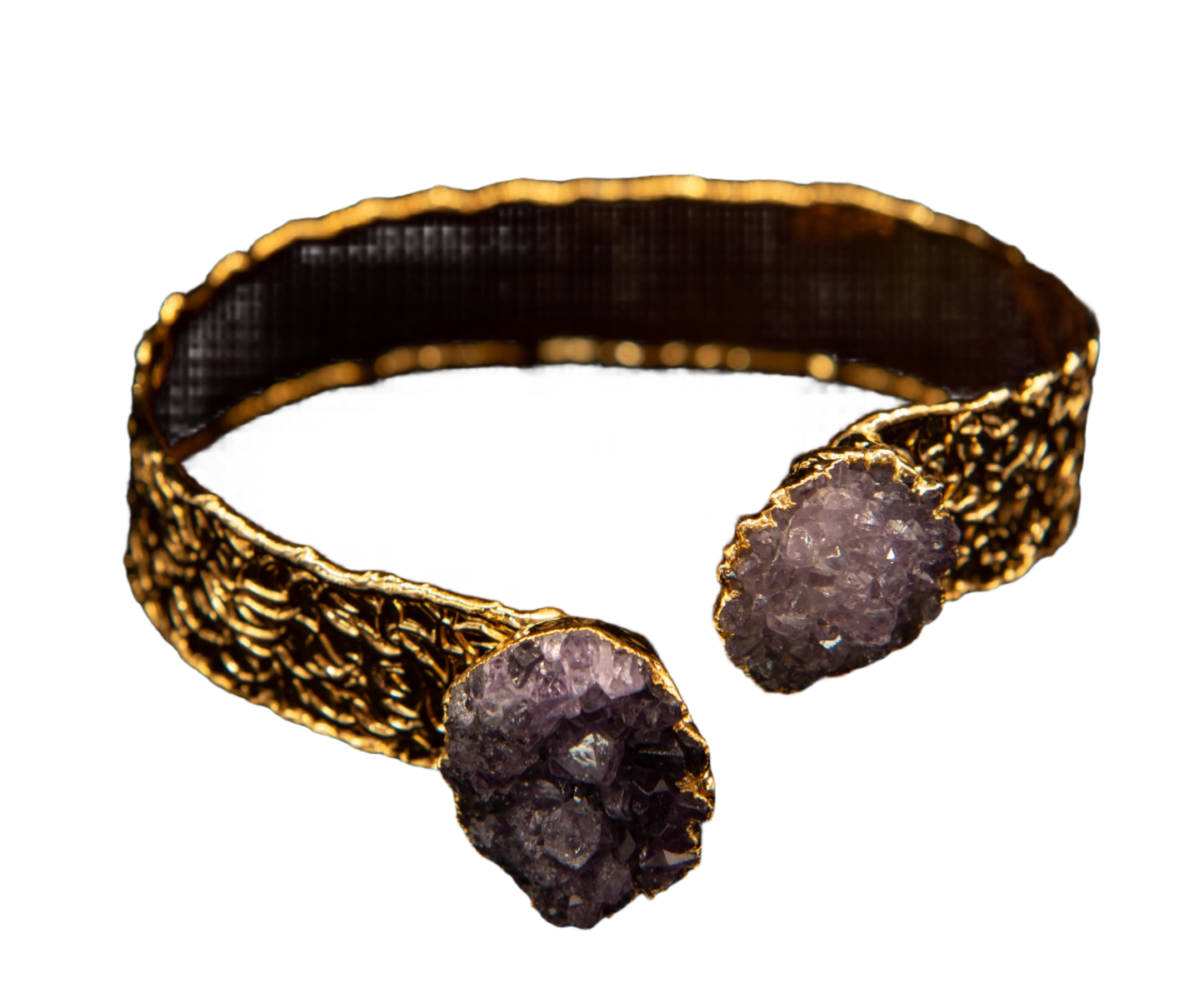 Gold Plated Amethyst Stone Bracelet Hey Bou