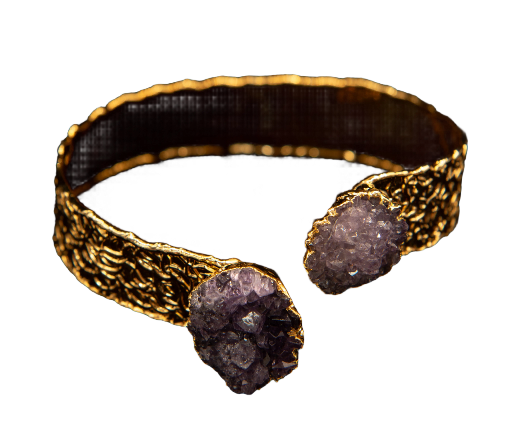Gold Plated Amethyst Stone Bracelet Hey Bou