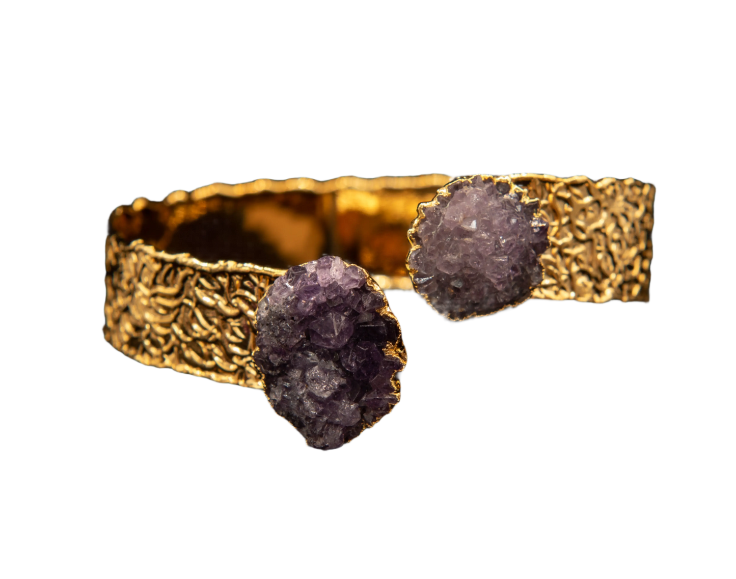 Gold Plated Amethyst Stone Bracelet Hey Bou