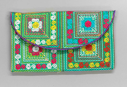 Green Decorative Wallet Khmer Life