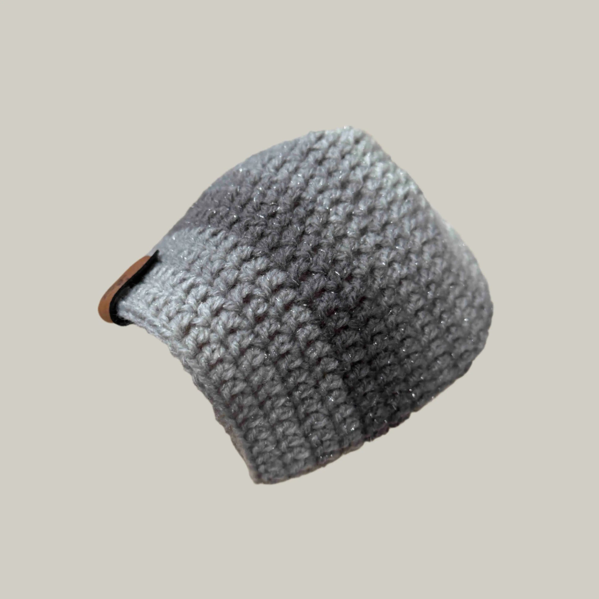 Greys 1 Double Crochet Sparkle Child Beanie 41-55cm H 16cm HeyBou - Made by Lisa
