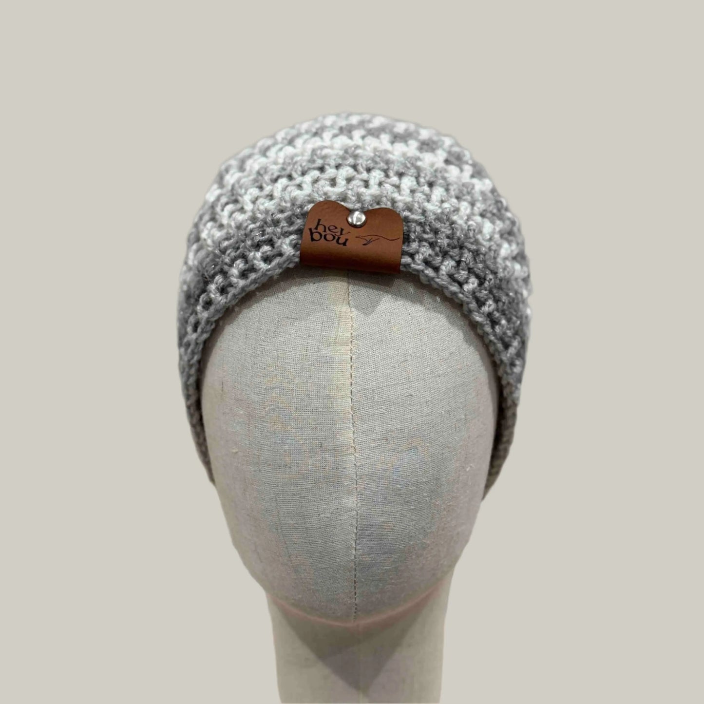 Greys Sparkle Moss Rib XL Adult Beanie 56-71cm H 21cm HeyBou - Made by Lisa