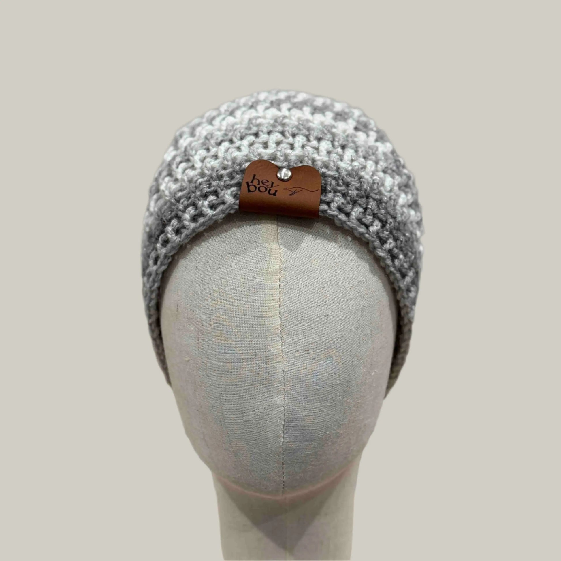 Greys Sparkle Moss Rib XL Adult Beanie 56-71cm H 21cm HeyBou - Made by Lisa