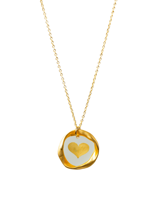 Gold Plated Heart Necklace Hey Bou