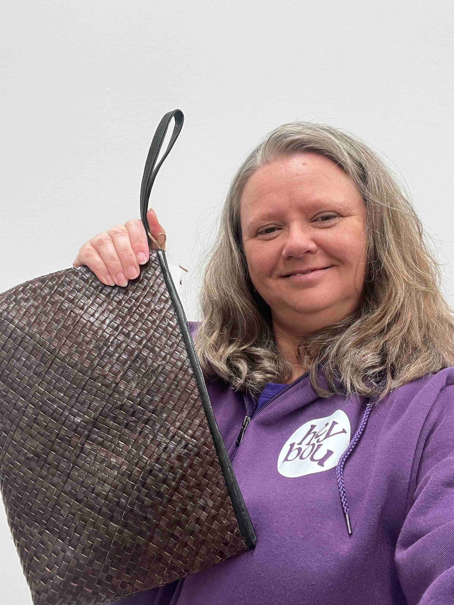 Large Unisex Woven Cosmetic or Toiletry Bag Bayong ni Ma'am