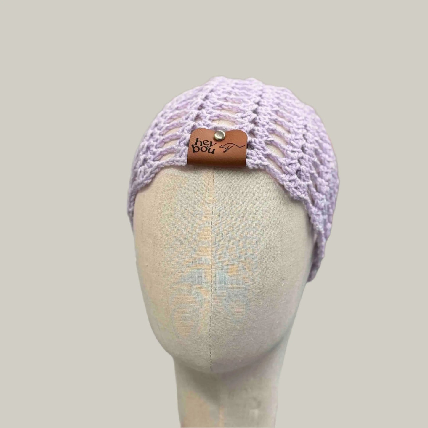 Light Maeve Open Lace Double Crochet Sparkle Child/Adult Beanie 45-57cm H 19cm HeyBou - Made by Lisa