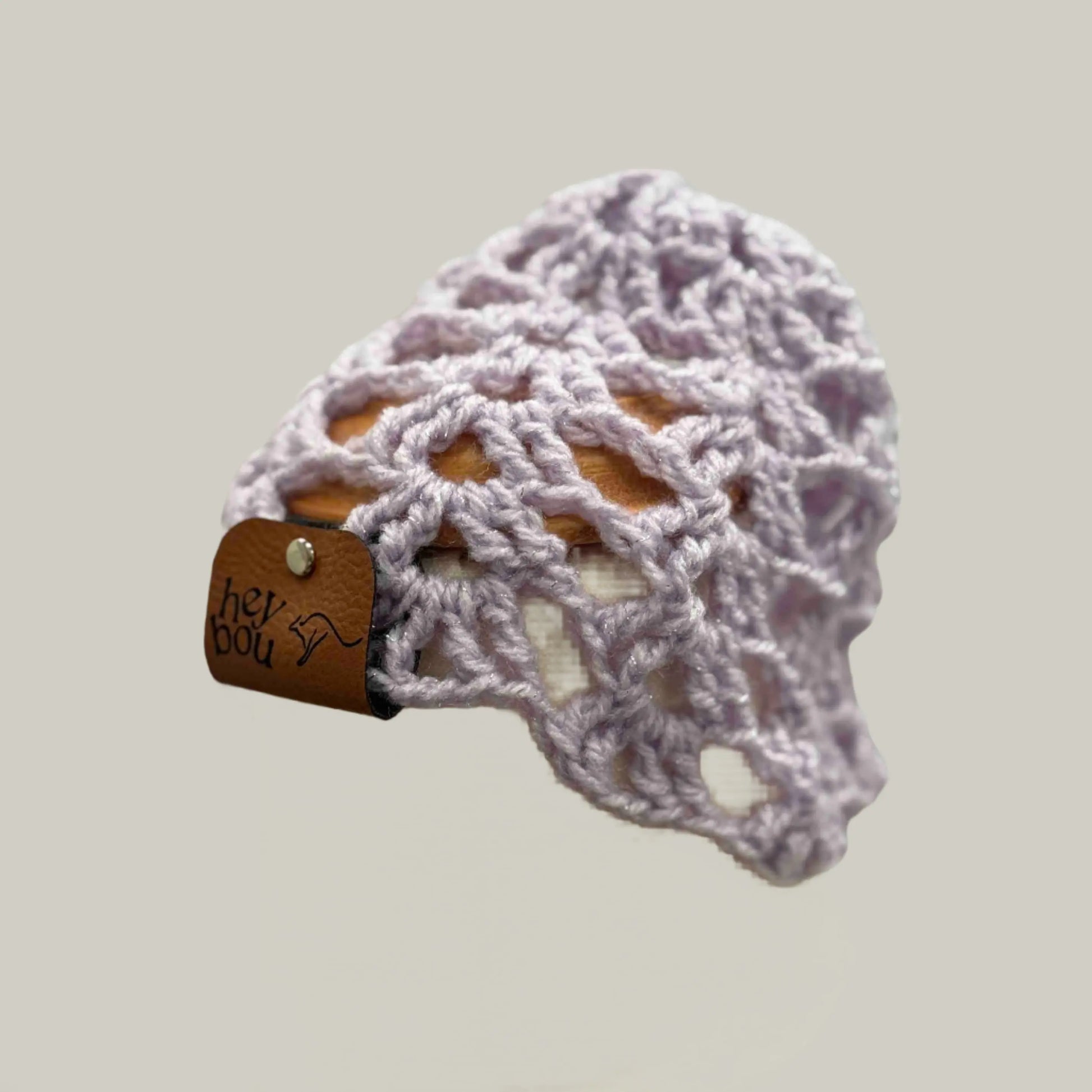Light Maeve Open Lace Treble Crochet Sparkle Baby Beanie 32-47cm H 14cm HeyBou - Made by Lisa