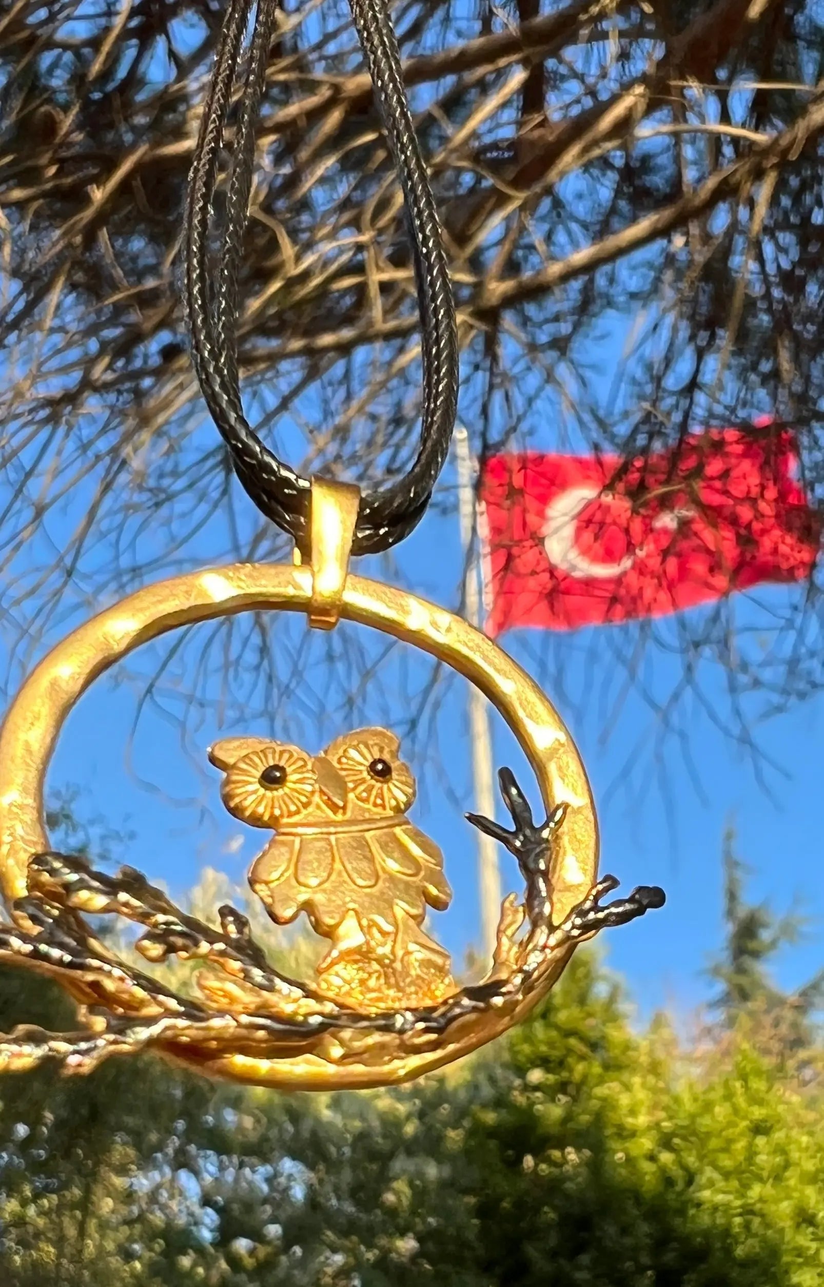 Gold Plated Owl Necklace Hey Bou