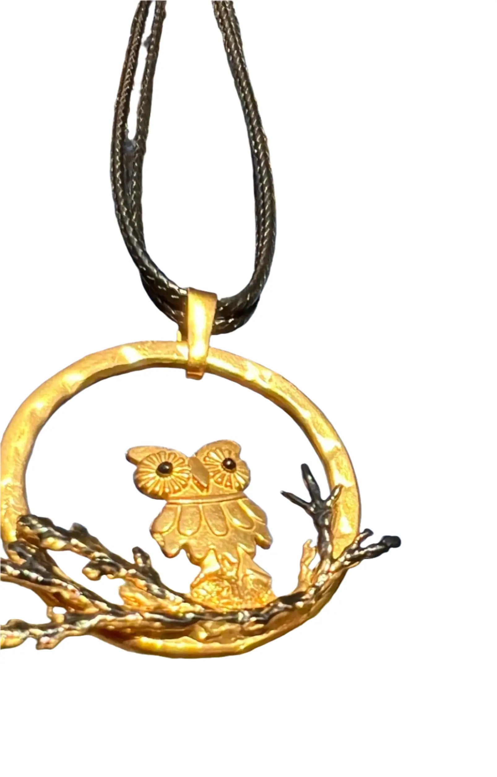 Gold Plated Owl Necklace Hey Bou